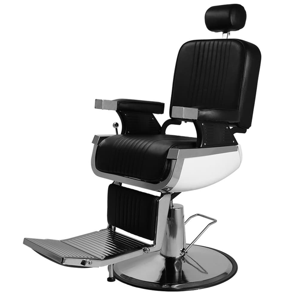 Outopee LO1G89000773+774 Professional Heavy Duty Hydraulic Reclining Barber Chair Black