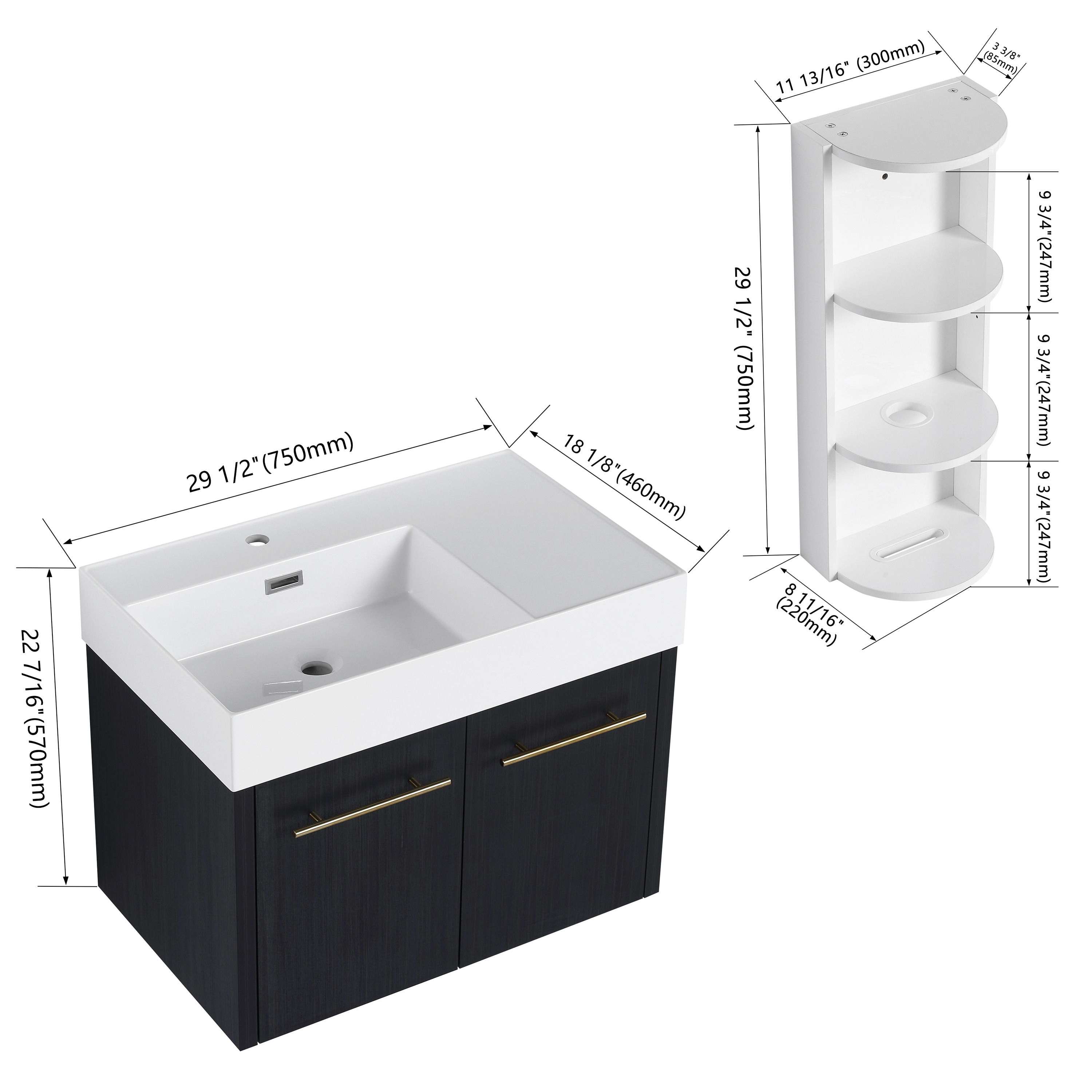 Vanityfus VF-GL-00368 Bath-Vanity-Combo - View #2