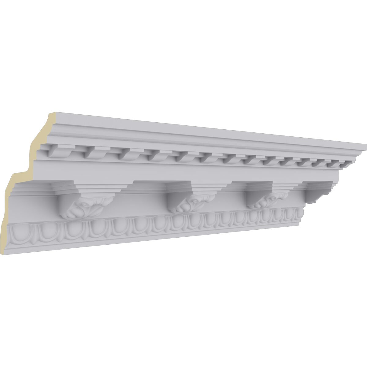 Stockport 94.5" White Polyurethane Crown Moulding