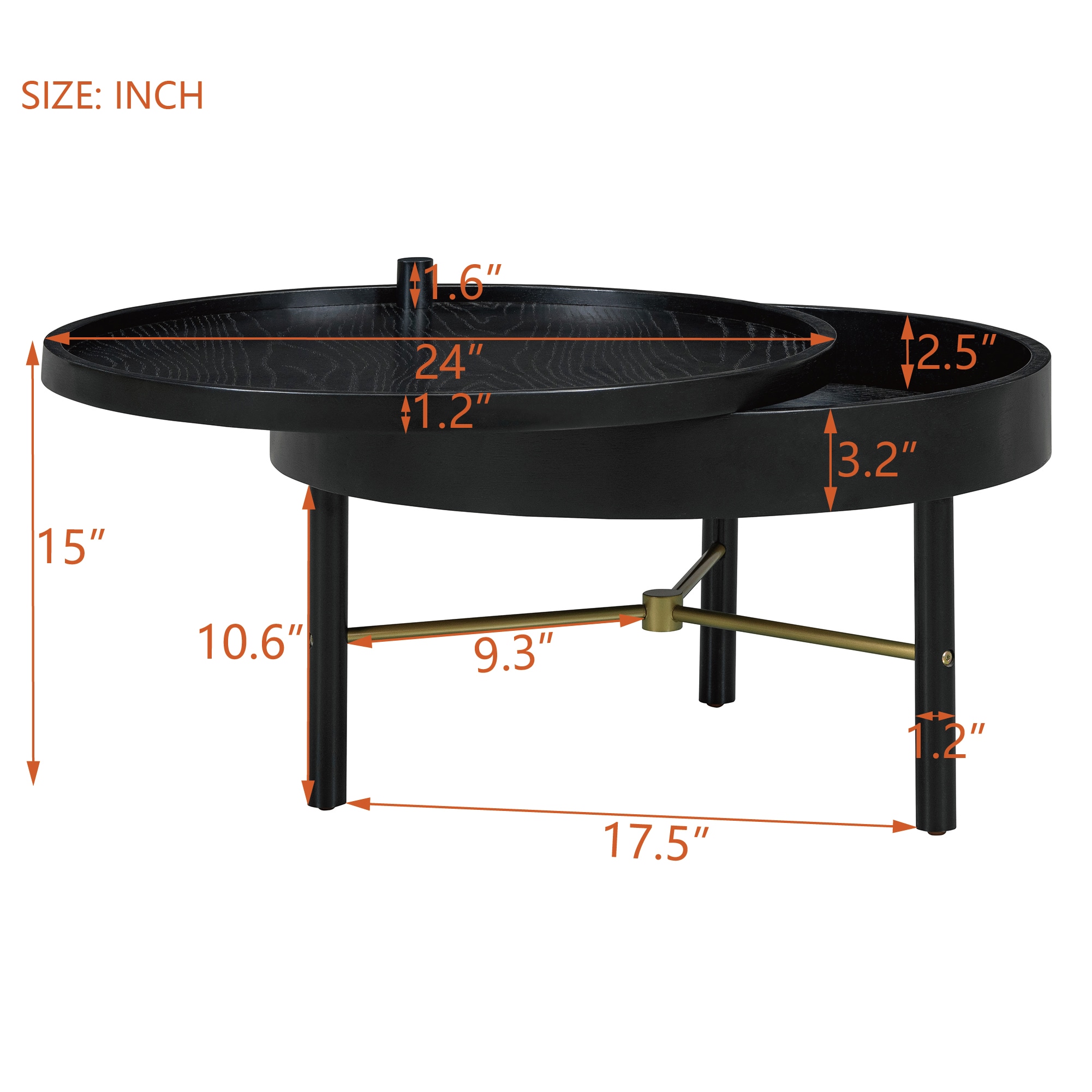 ModernLuxe L3P-N735P185132B Coffee-Tables - View #6