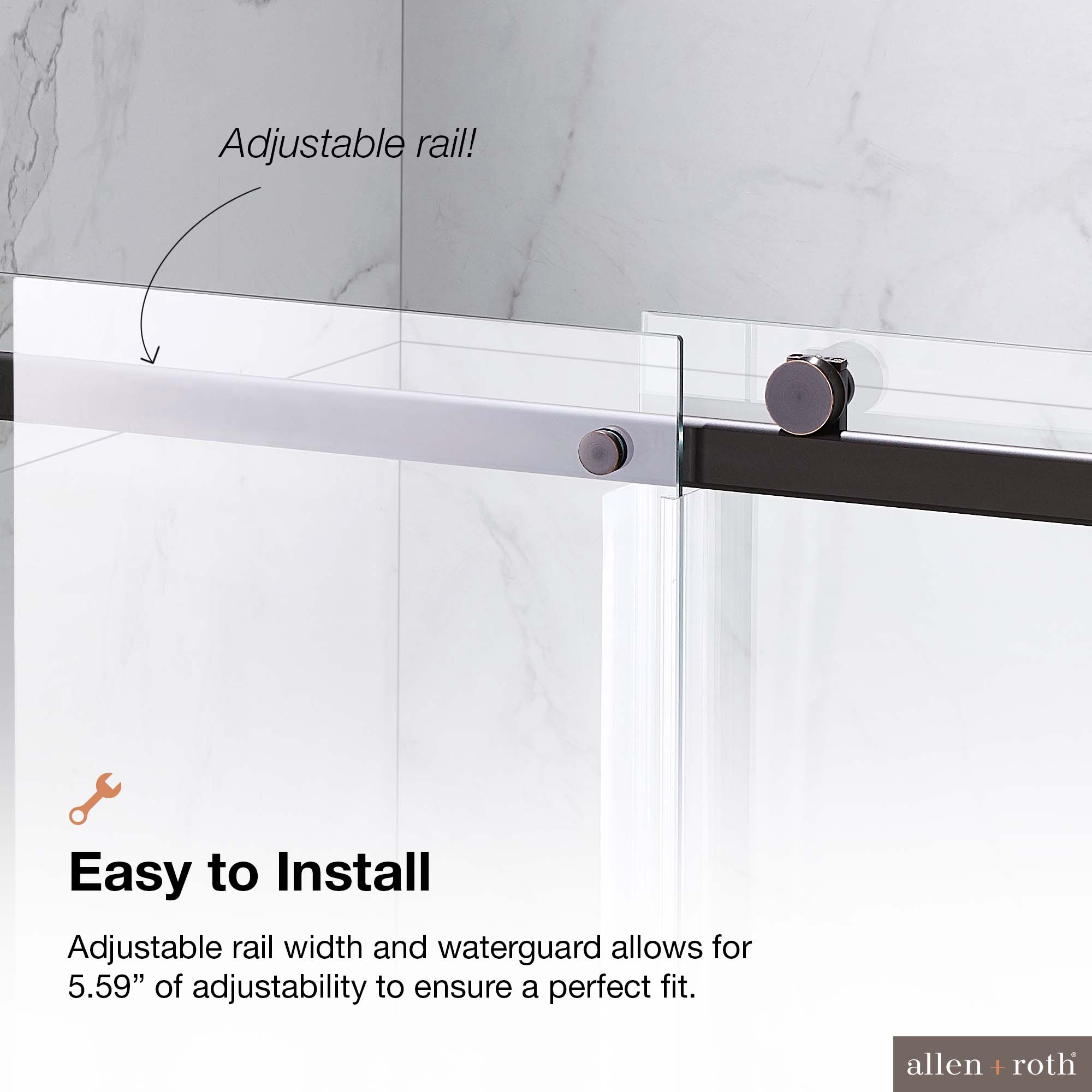 allen + roth 15SGP-DAVI48-ORB Shower-Doors - View #7