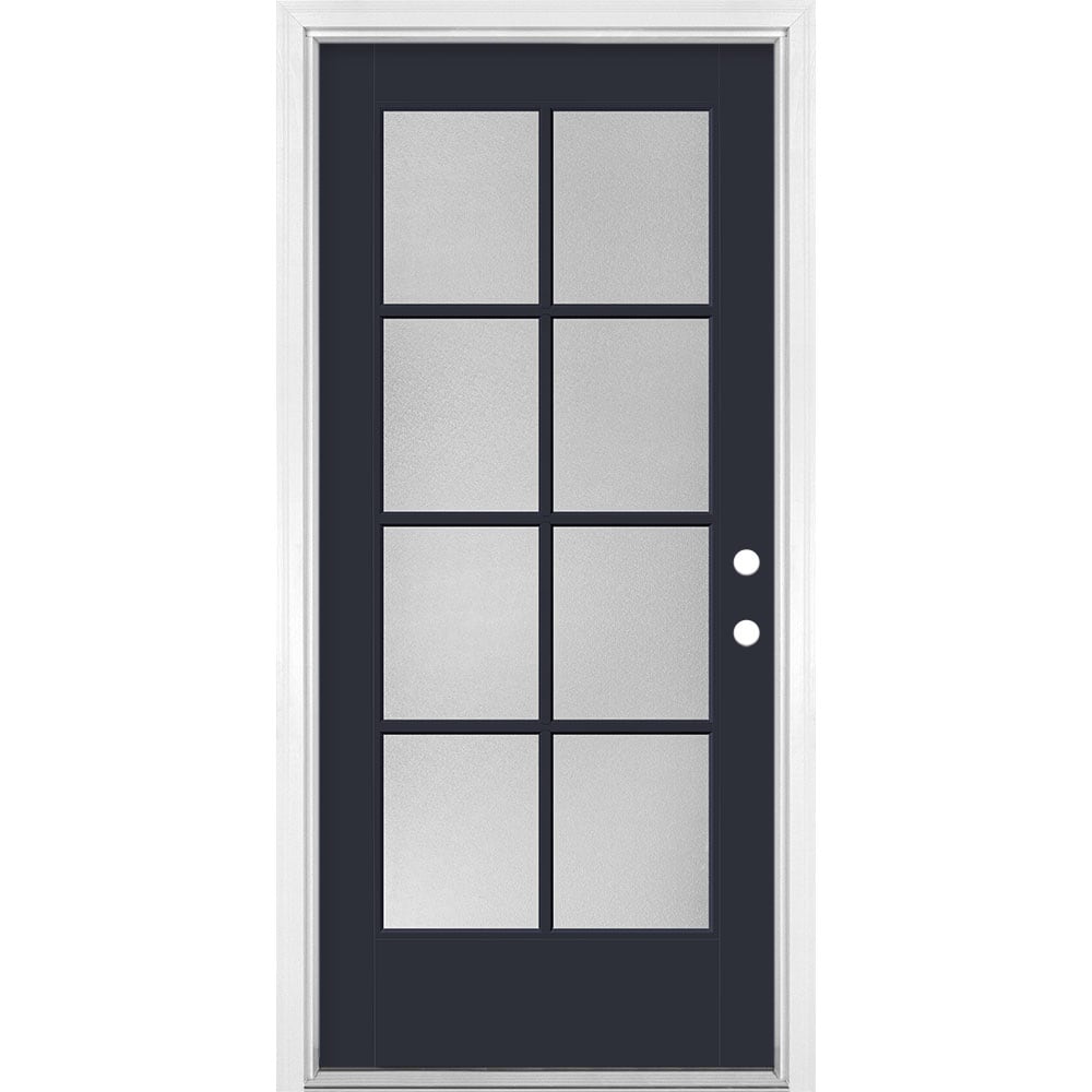 Full lite Simulated divided light Wide Entry Doors at Lowes.com