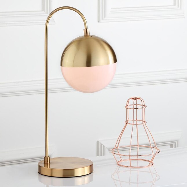 Safavieh Cappi 20 5 In Brass Gold Table, Acrylic Gold Table Lamp