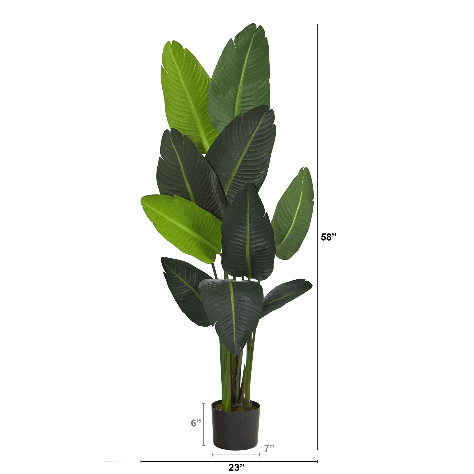 Nearly Natural 58 In Green Indoor Silk Artificial Tree In The   41874037 