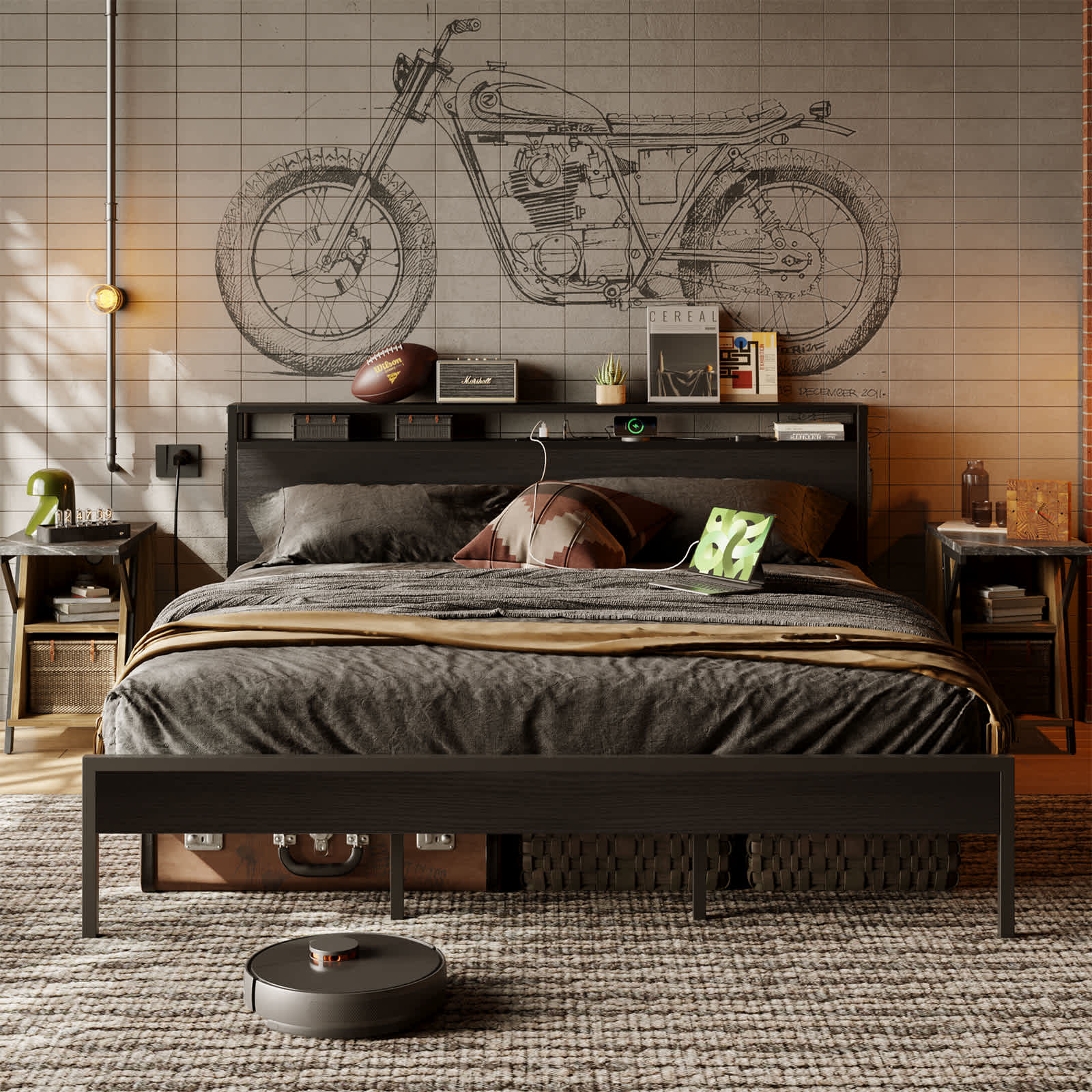 Bestier LOW-B700737B-BLKG beds - View #3