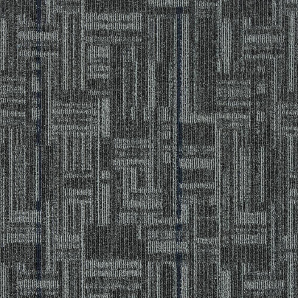  LC66-L002 City Limits 24-in x 24-in Broadcast Gray Commercial/Residential Adhesive Indoor Carpet Tile ( 96-Sq. Feet )