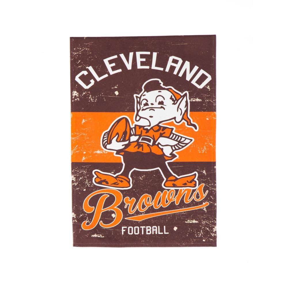 Team Sports America 1-ft W x 1.5-ft H Cleveland Browns Garden Flag at