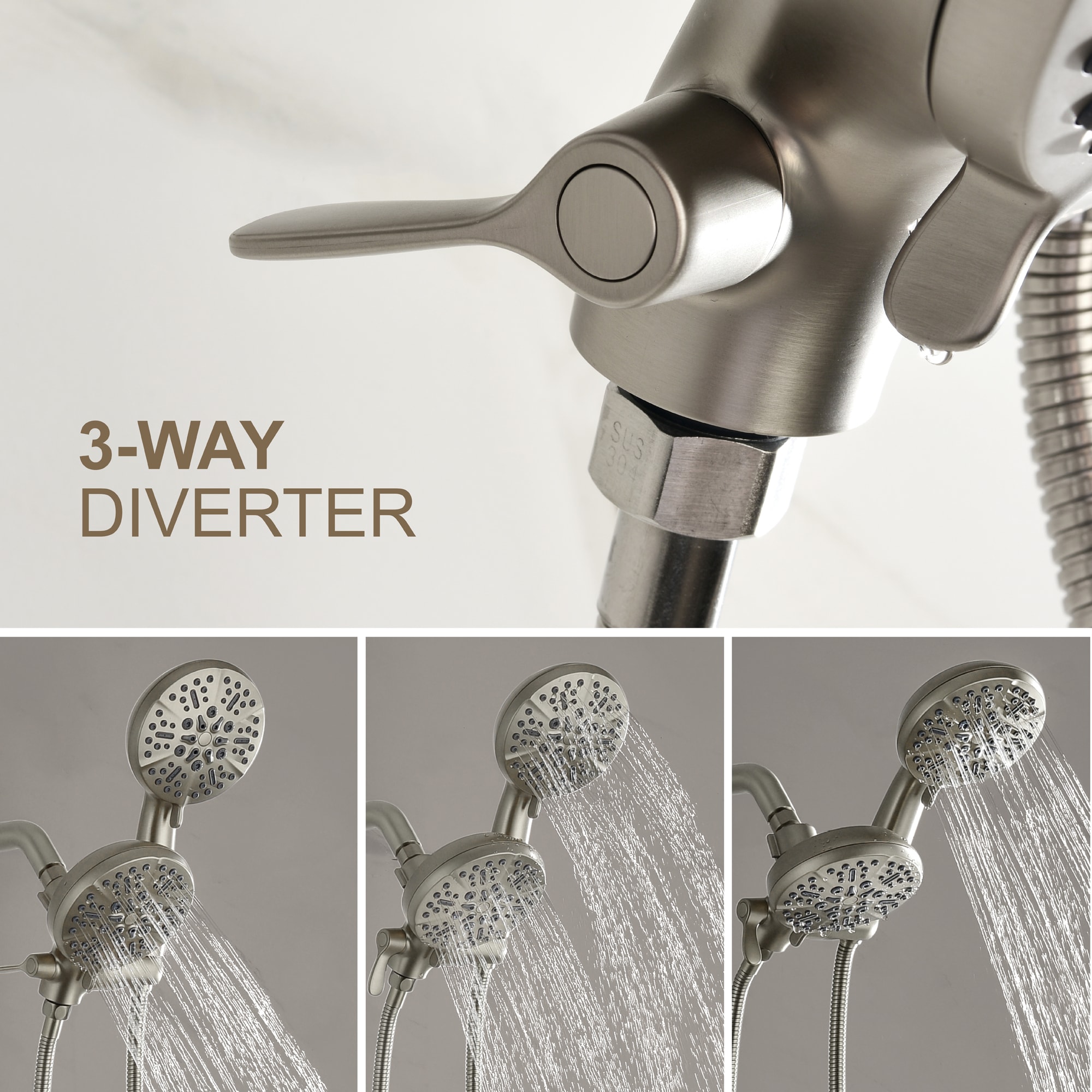 WELLFOR SPA-88010B Showerhead-Bar-Panels - View #2