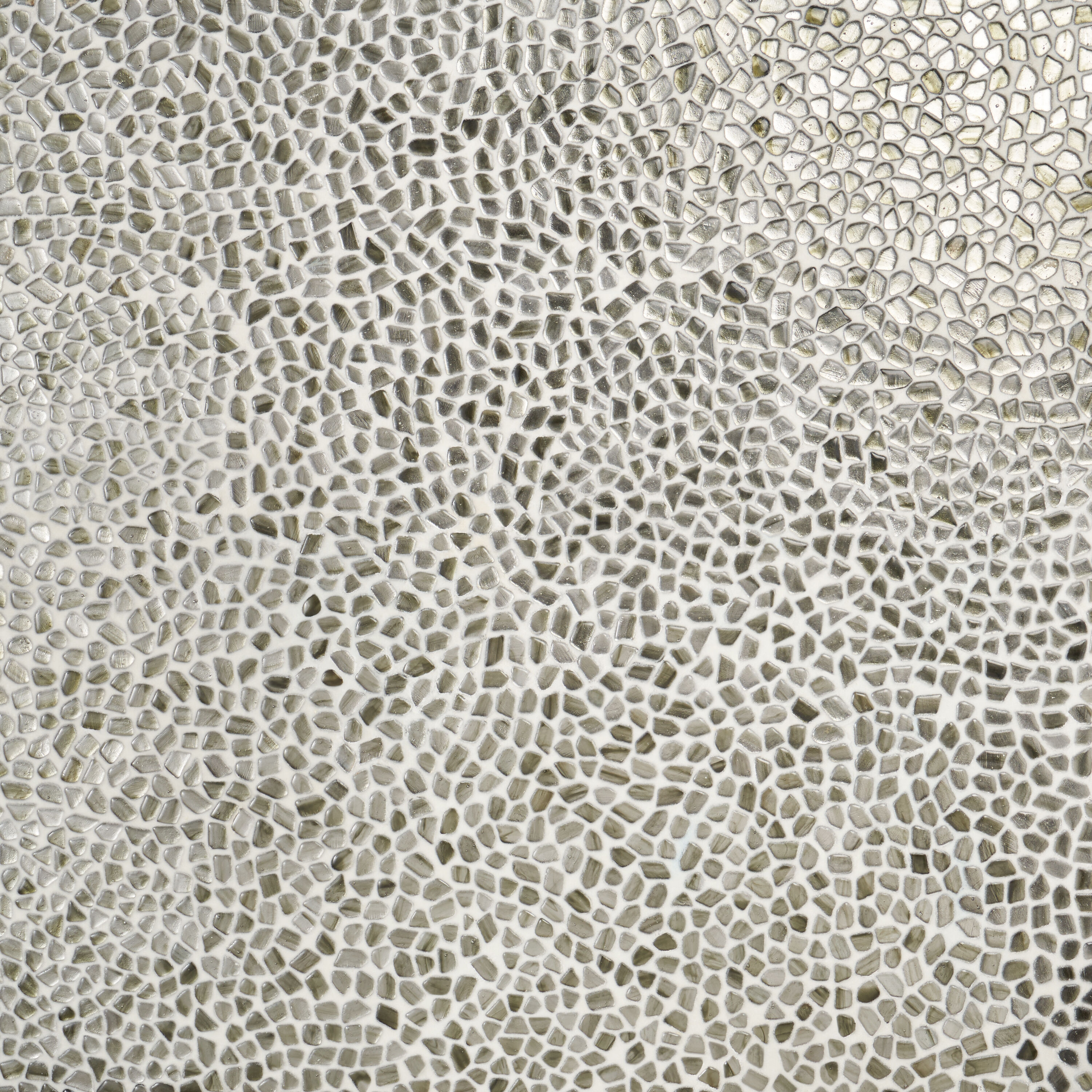 Apollo Pebble Platinum Polished Glass Mosaic Tile
