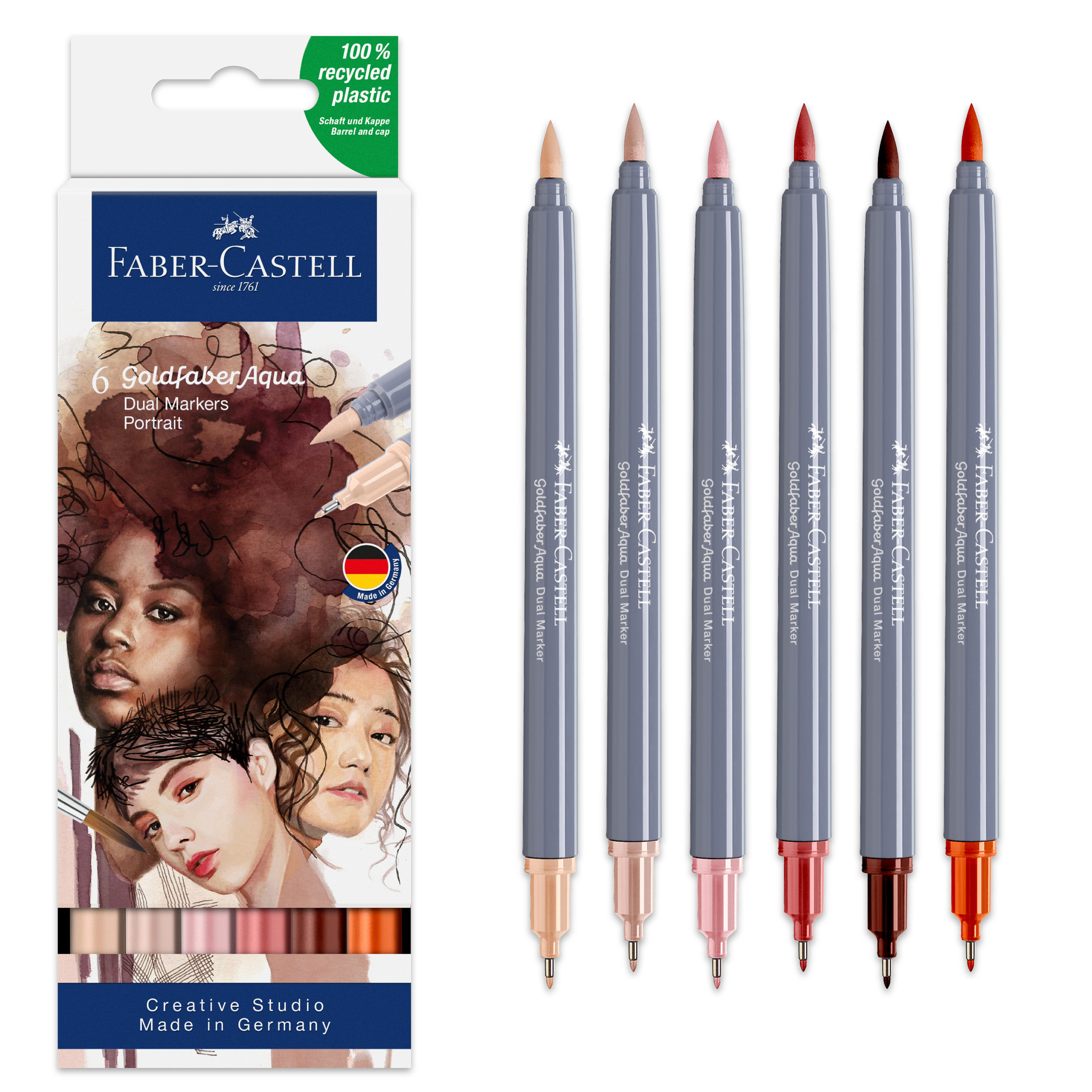 21 in 1 Watercolor Brush Pens Set Premium Soft Flexible Tip- Water Coloring  Marker for Fine & Broad Lines,Blend-able,Super Colors for