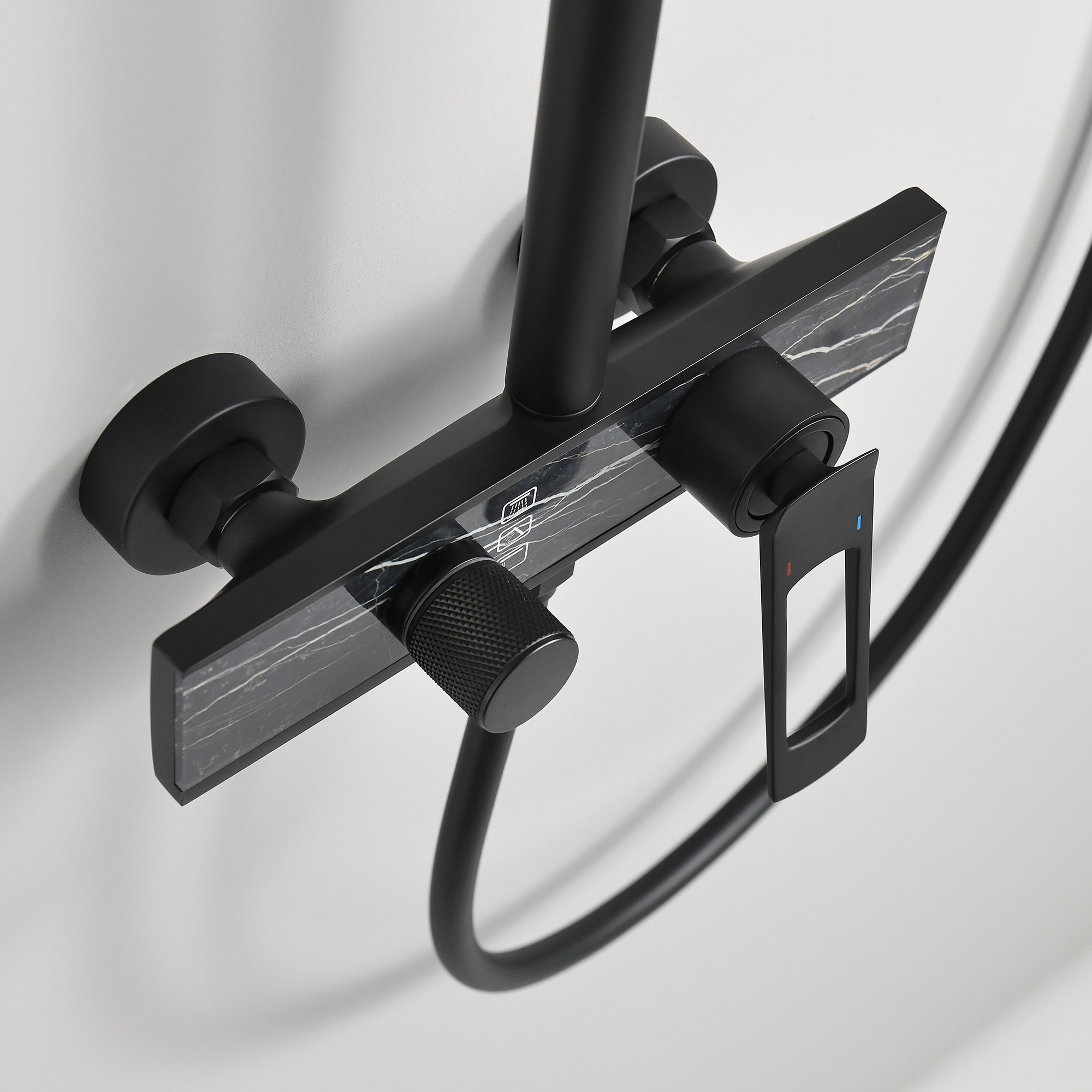 WELLFOR WB-SH004MB Showerhead-Bar-Panels - View #11