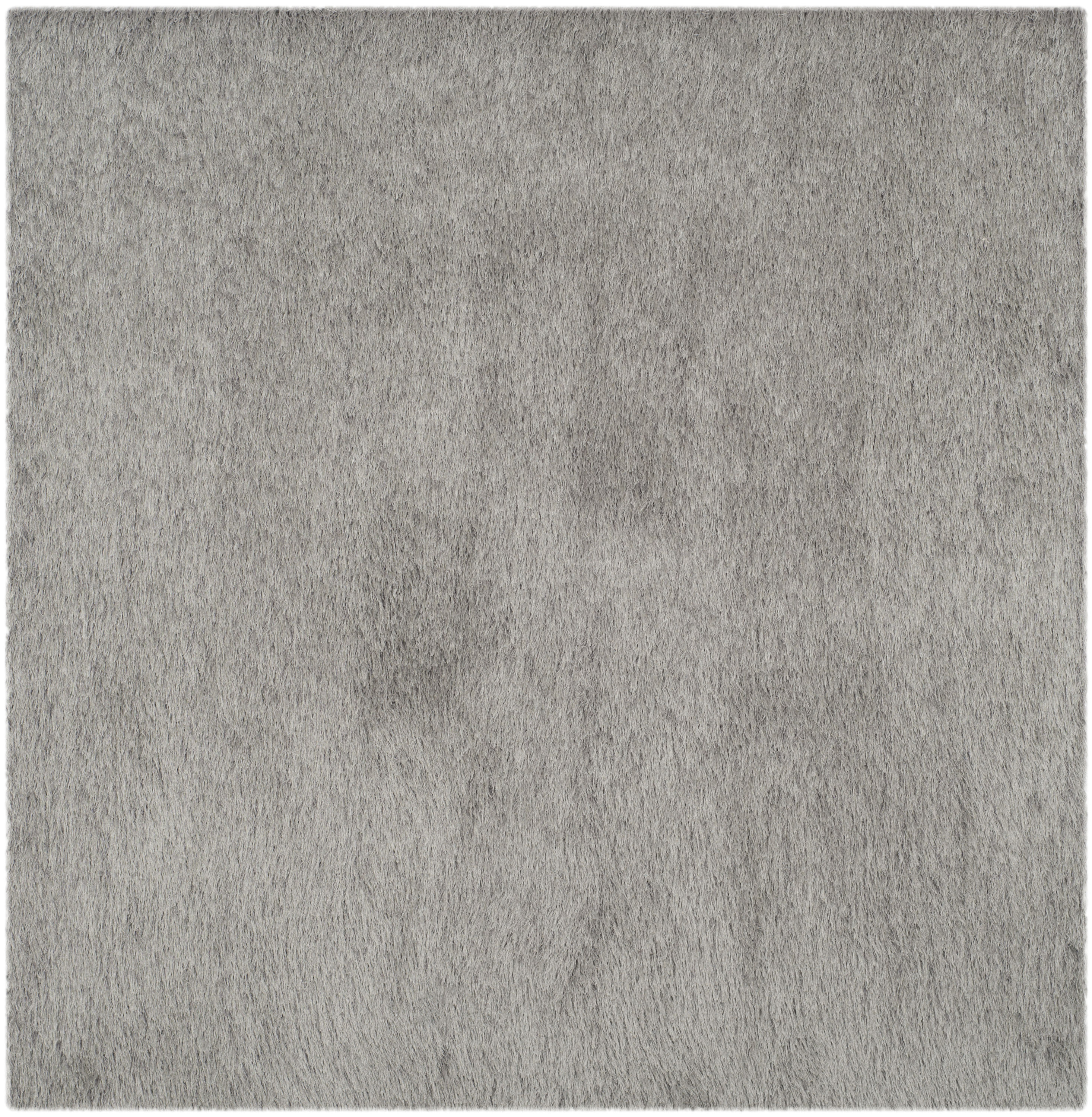 Safavieh SG256S-6SQ Venice Shag 6 x 6 (ft) Tufted Polyester Silver Square Indoor Solid Area rug
