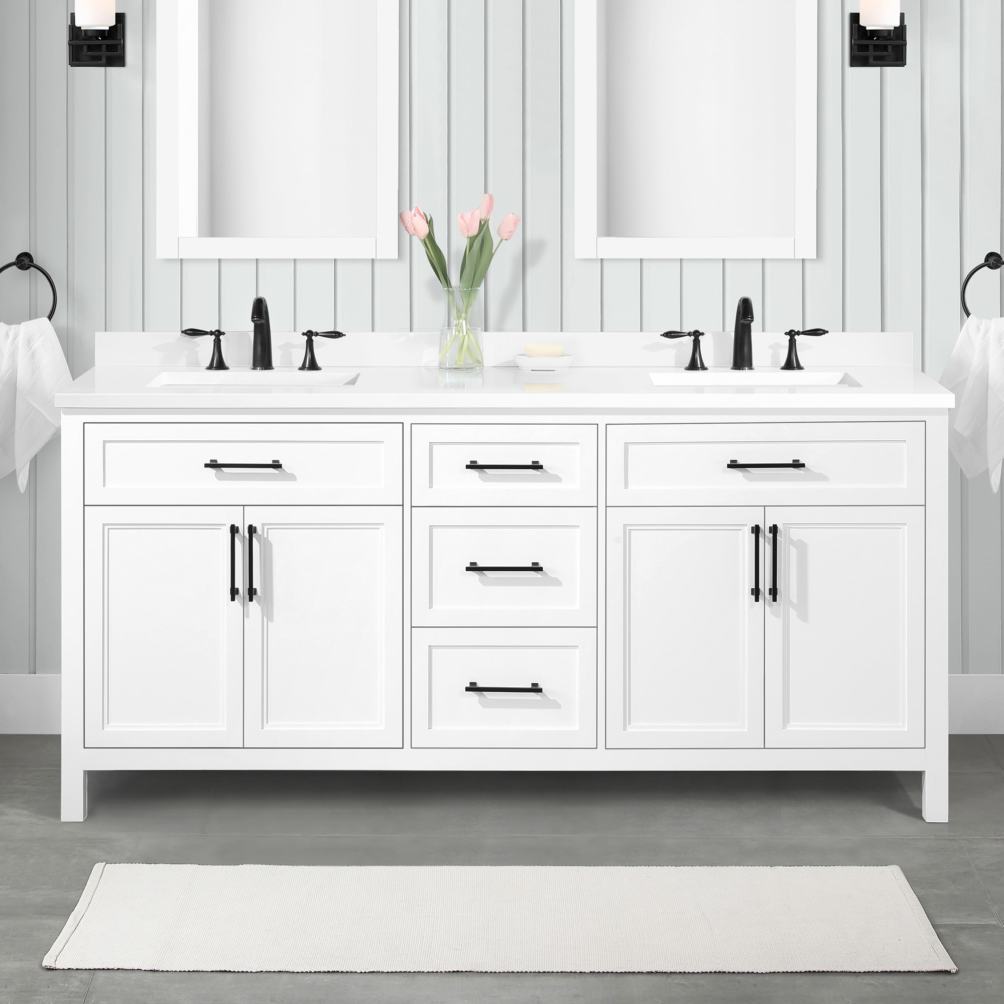 bathroom cabinets double sink