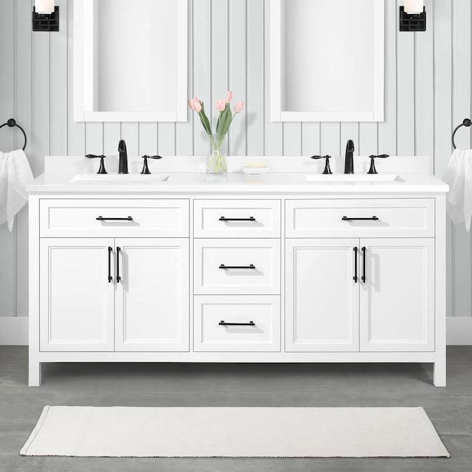 Undermount Double Sink Bathroom Vanity, Bathroom Vanity 72 Inches