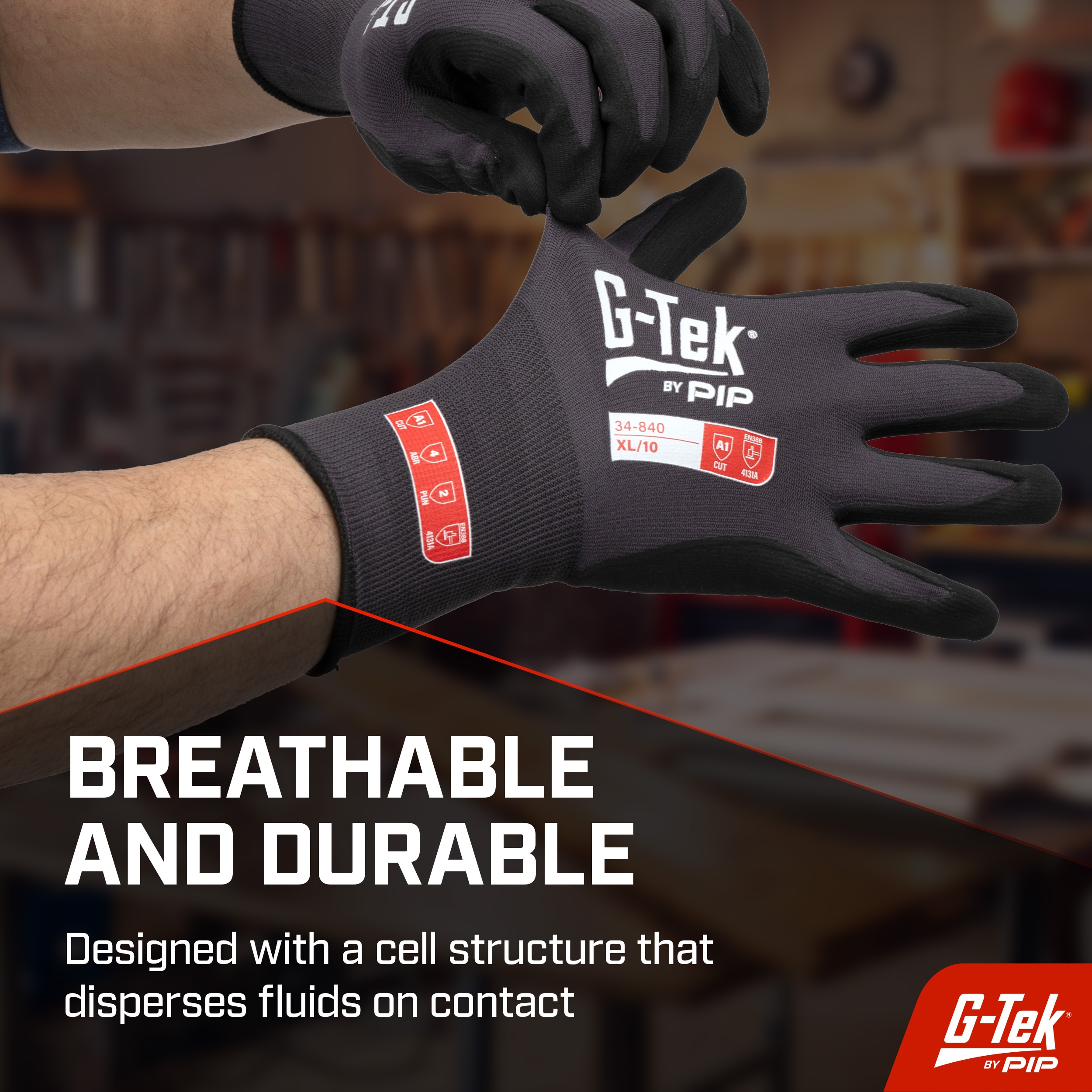 G-Tek GT34-840-L Work-Gloves - View #6