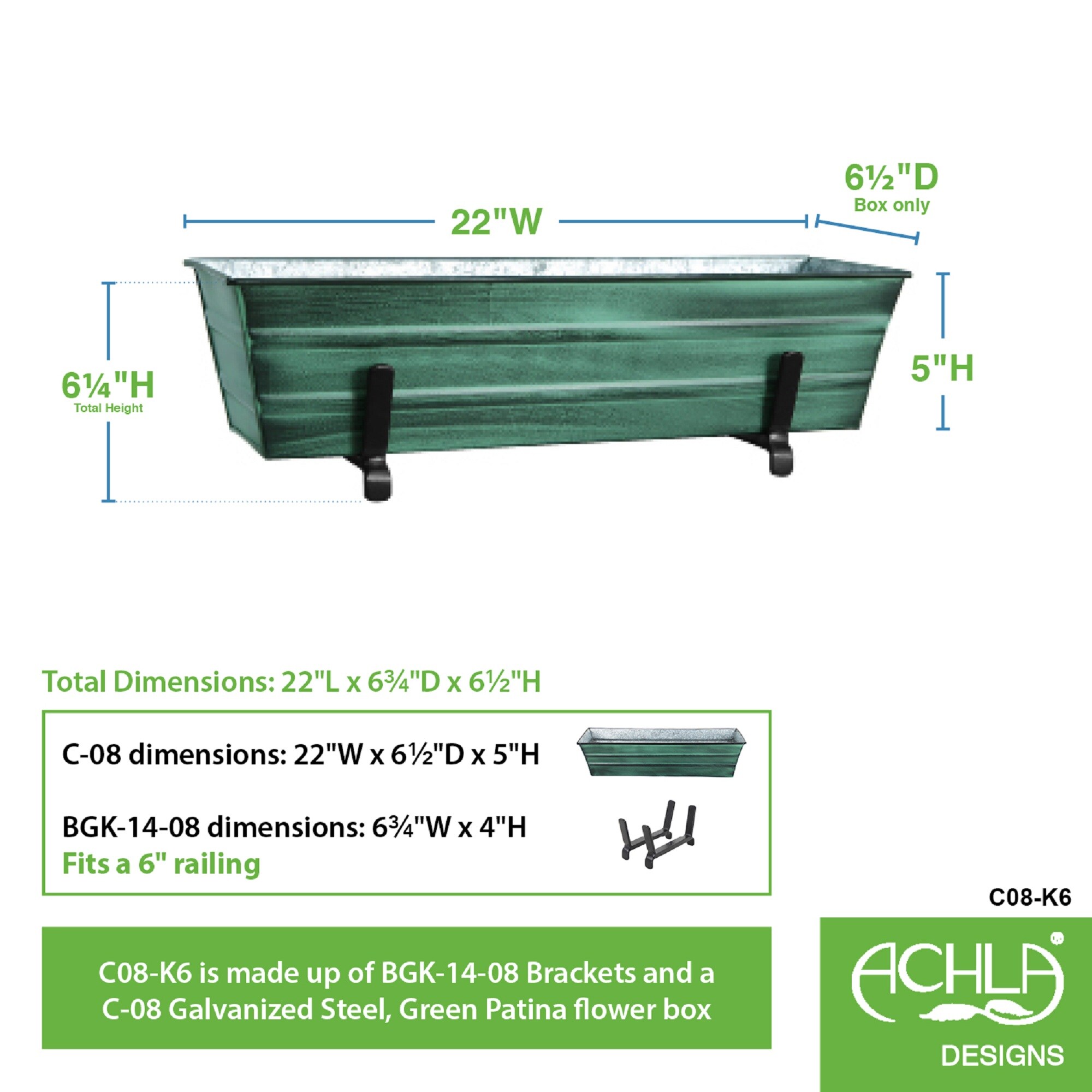 Minuteman International C08-K6 Planter-Window-Box - View #2