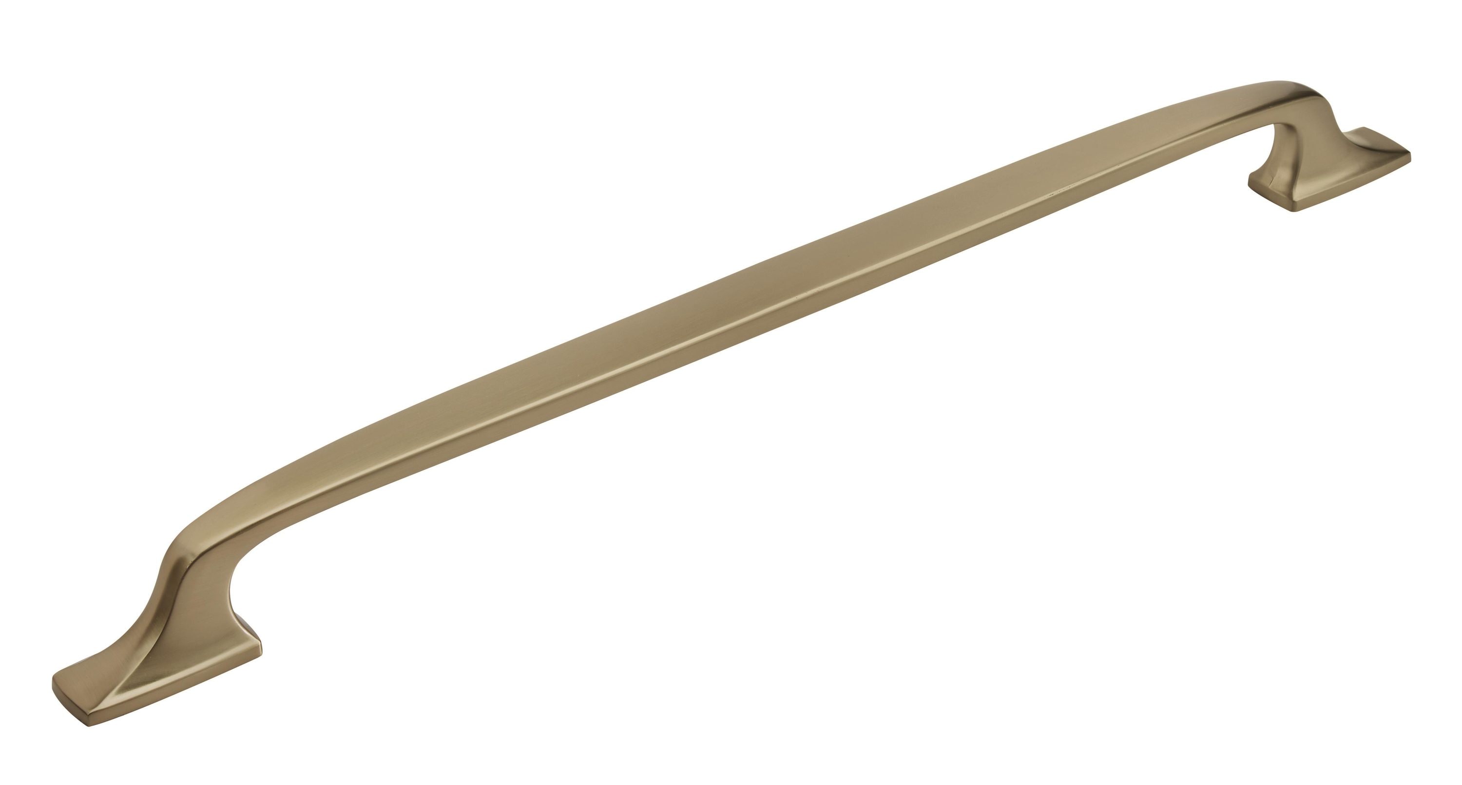 Amerock BP55324BBZ Highland Ridge 18-in , 457mm Center to Center Golden Champagne Arch Handle For Use on Appliances Drawer Pulls