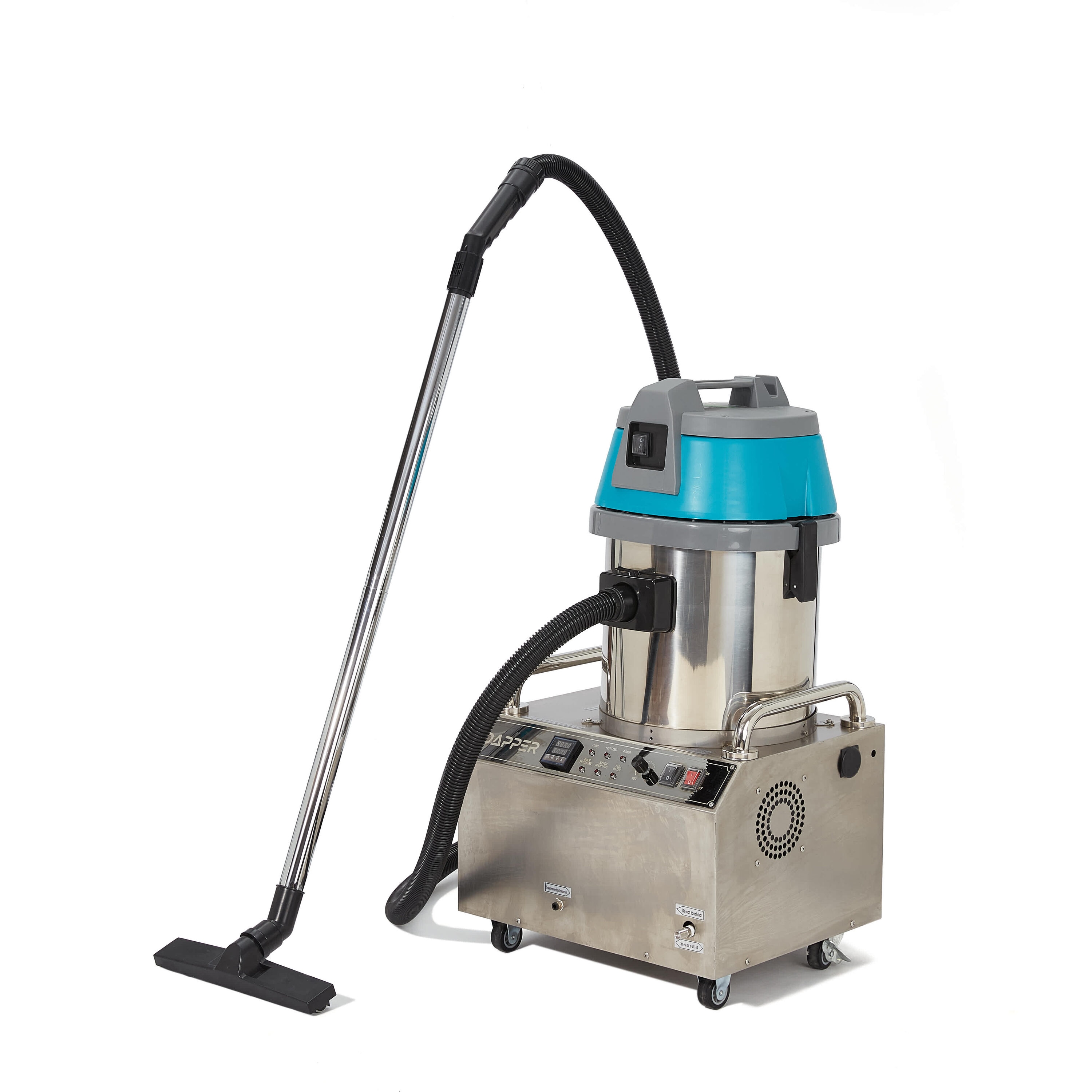 Dapper Supply  Commercial Steam Cleaner with Wet Dry Vacuum Carpet and Upholstery Extraction HEPA Filtration for Tile Grout Kitchens and Auto Detailing Sansujyuku sansujyuku.com
