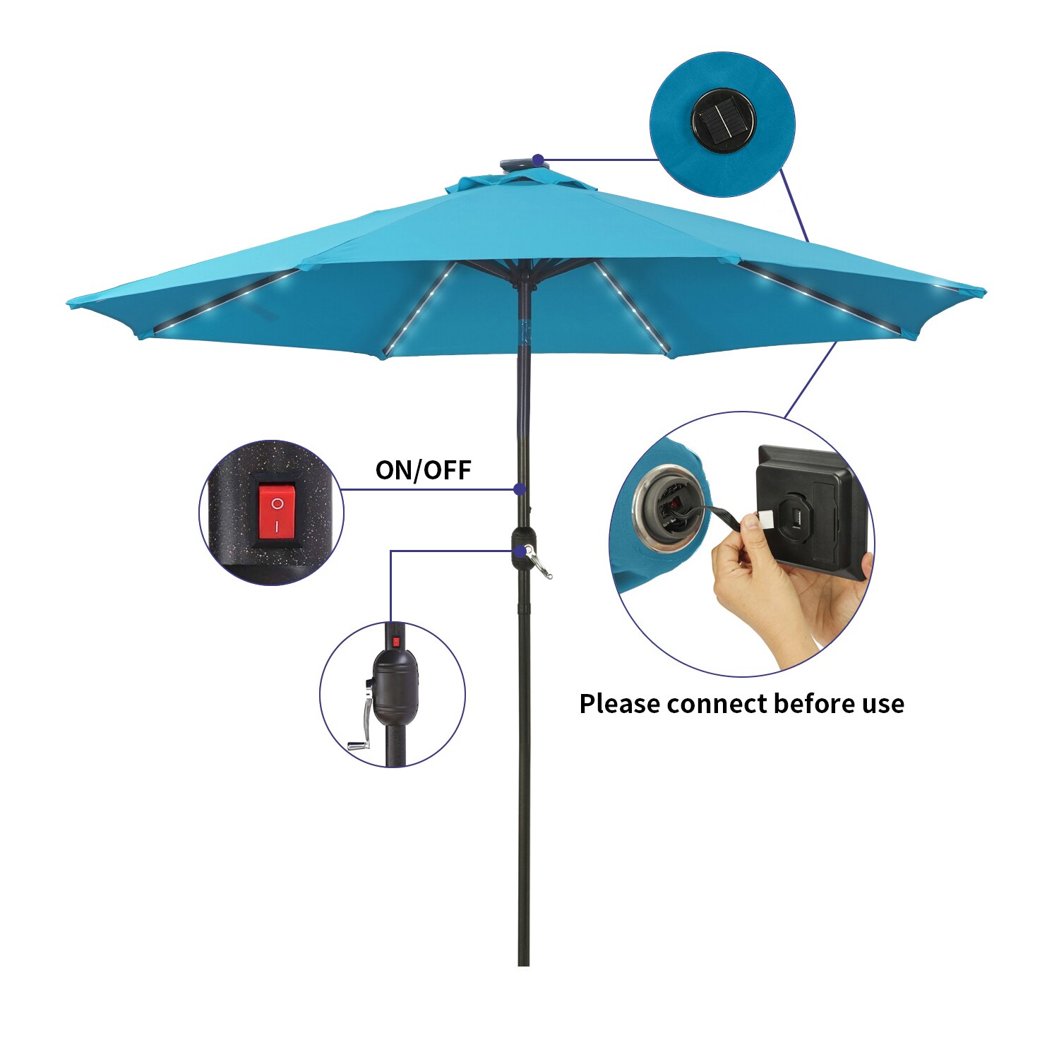 CASAINC YH-OB-OTU009RD Umbrellas-2 - View #5
