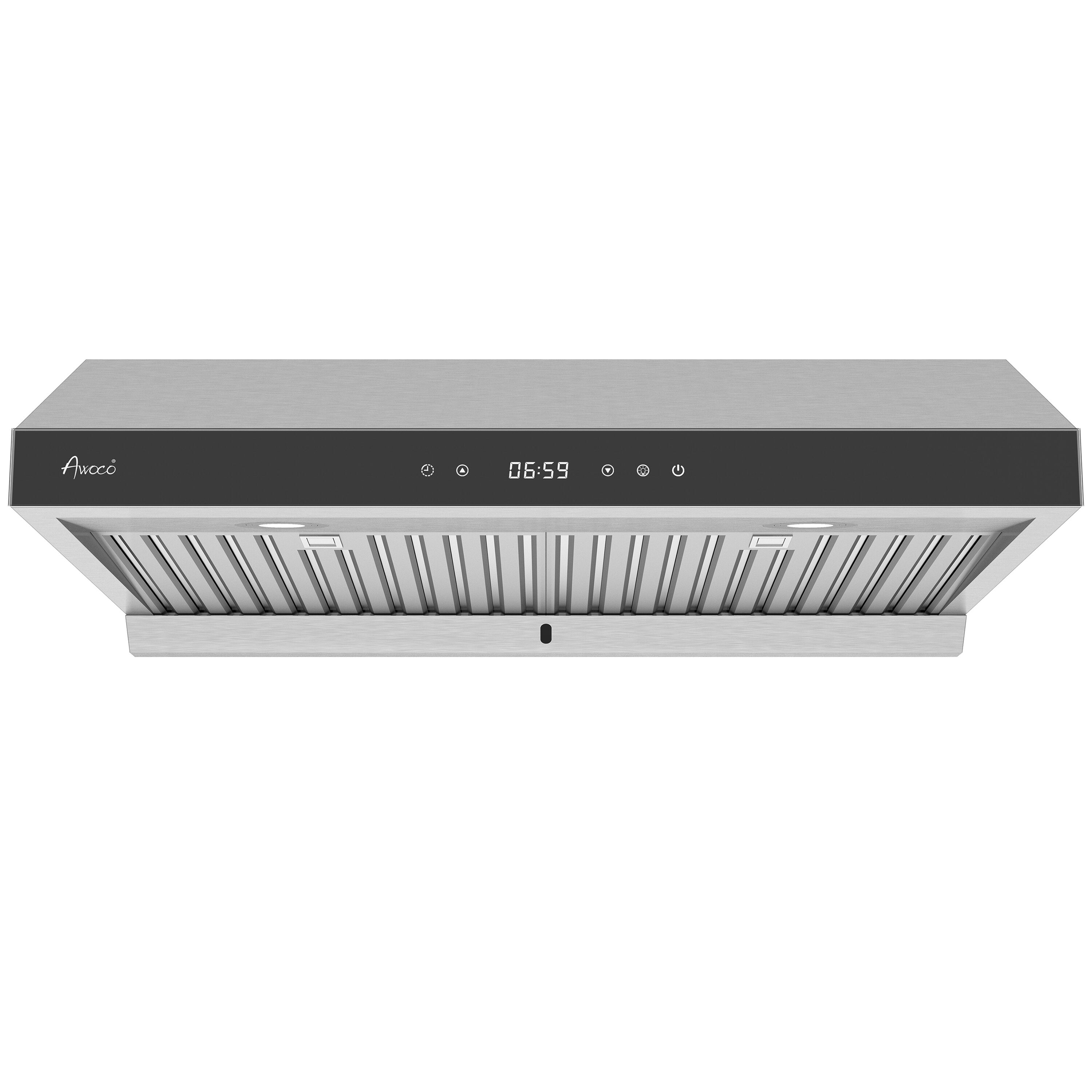 Awoco RH-R06-G30 30 inch Ducted 900-CFM Stainless Steel Under Cabinet Range Hood