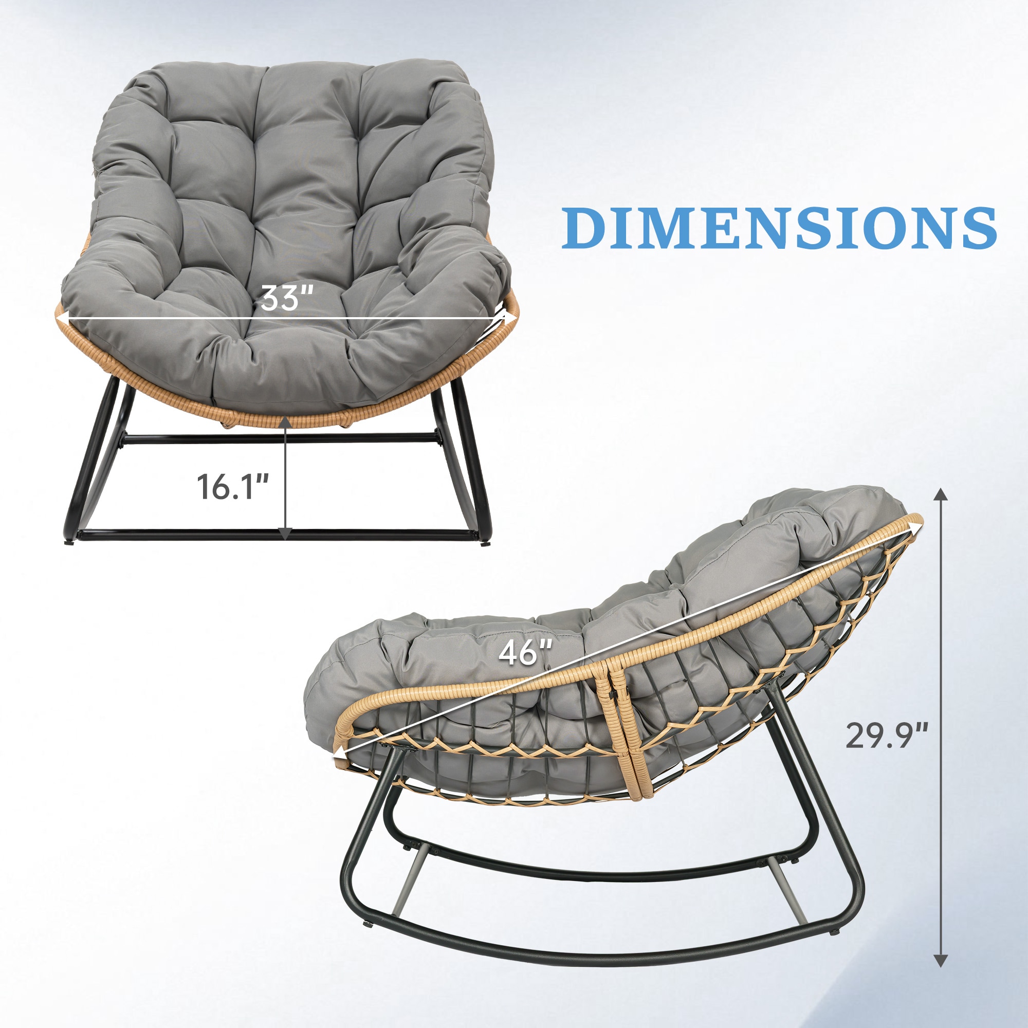 Grearden ZHNF-CHAIR-GY Patio-Chairs - View #11