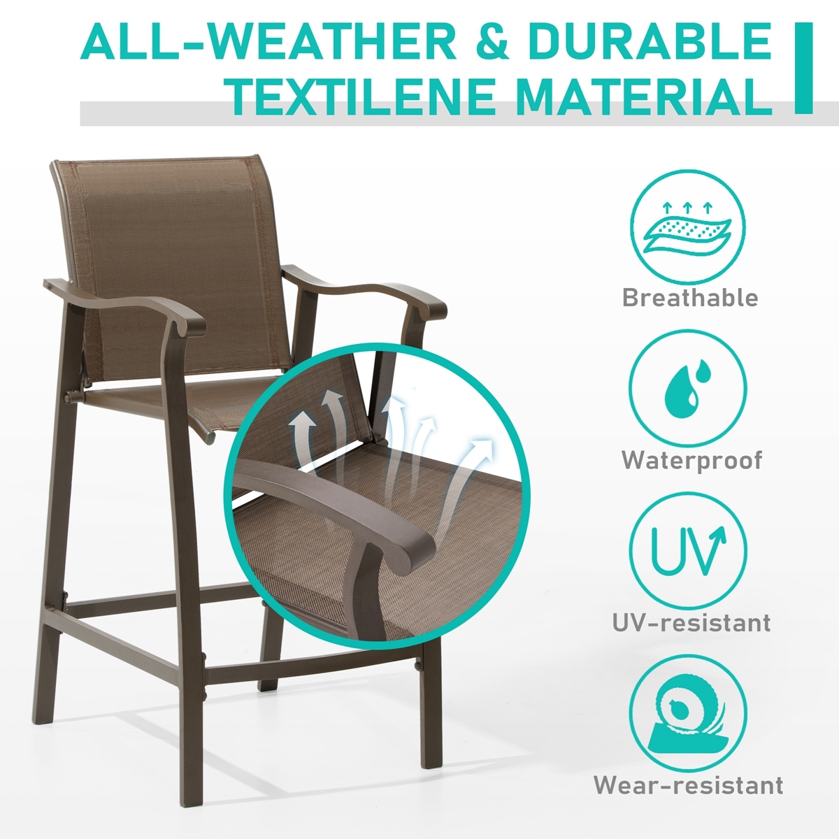 Crestlive Products CL-ST005BRN Patio-Chairs - View #7