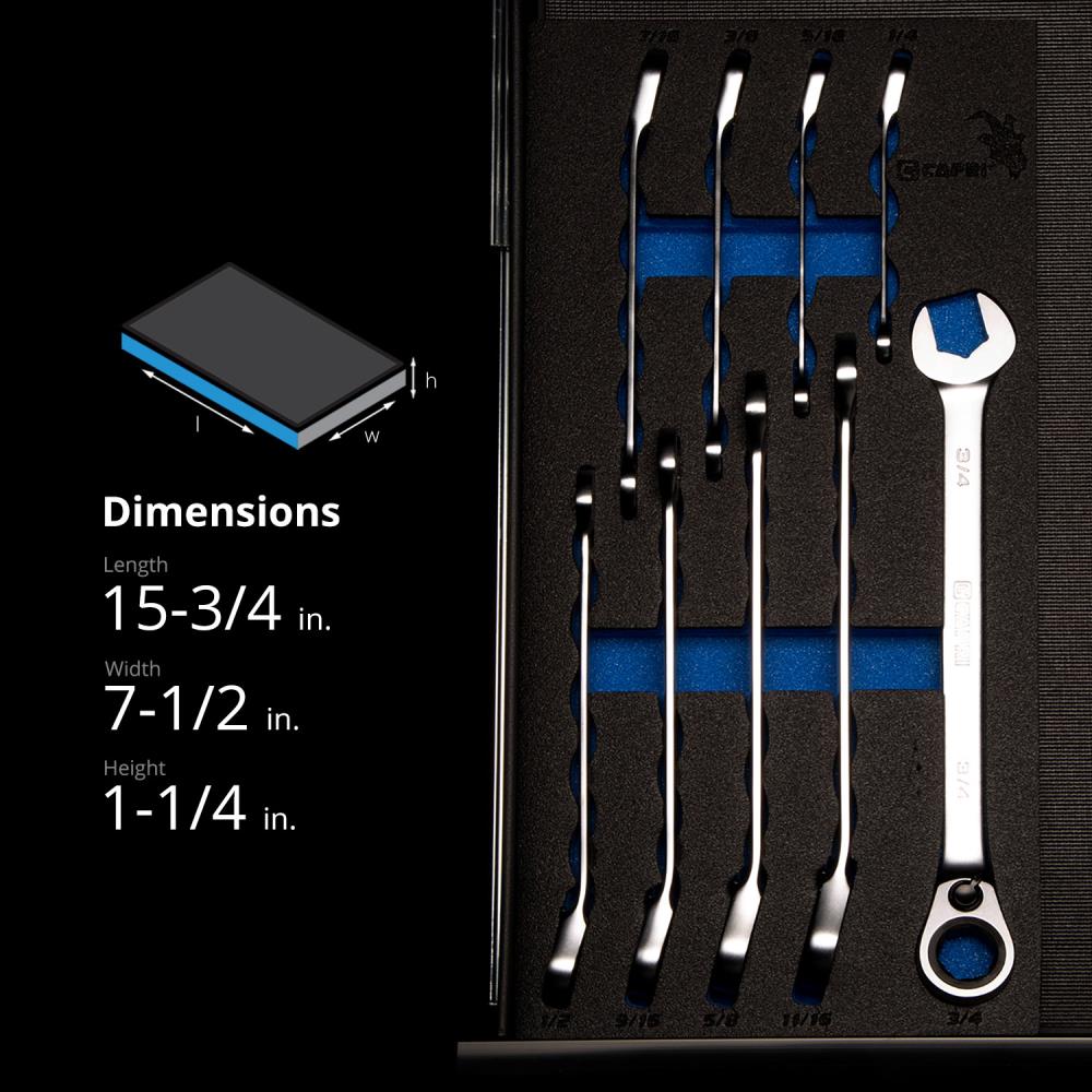 Capri Tools 9 Piece Set Standard SAE Ratchet Wrench at Lowes