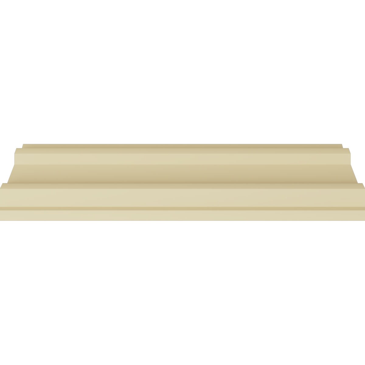 Primed White Polyurethane Egg and Dart Crown Moulding