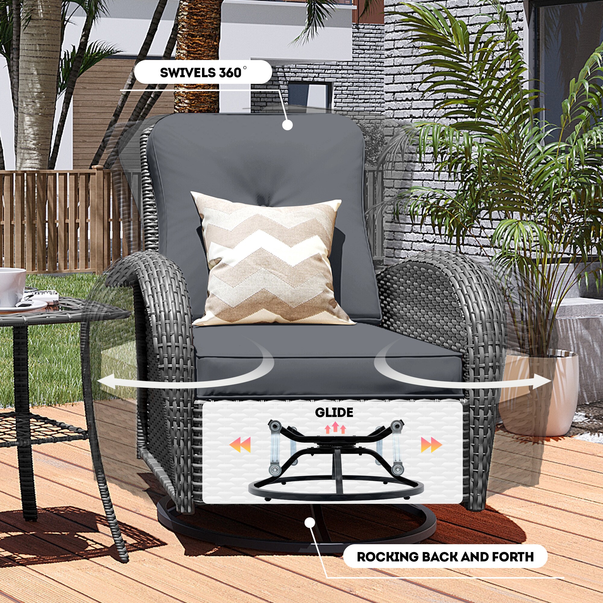 Patio Watcher LS-Y11-6PC-G2 Patio-Chairs - View #7