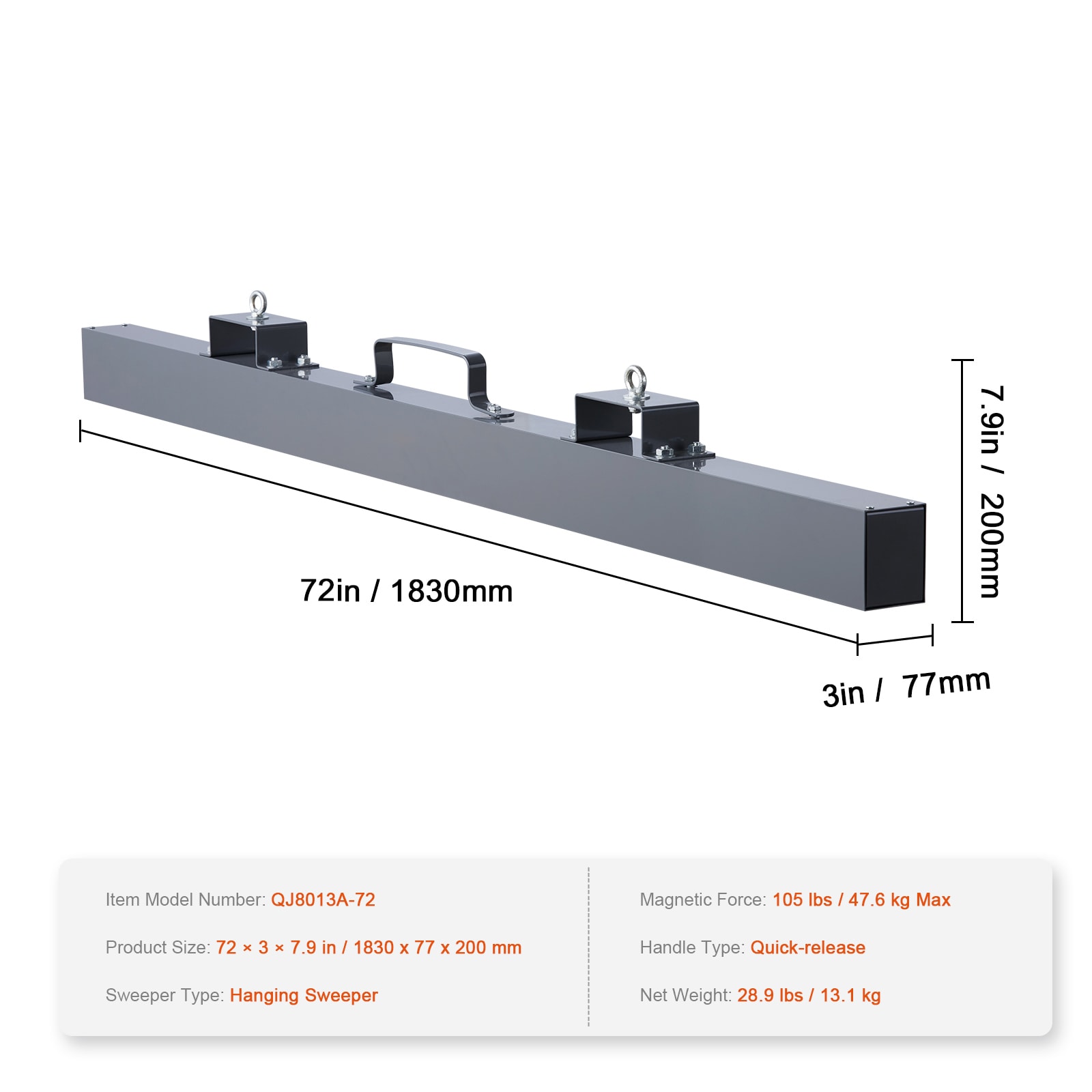 VEVOR SCXGSCXQSQ7202917V0 Magnetic-Tools - View #7