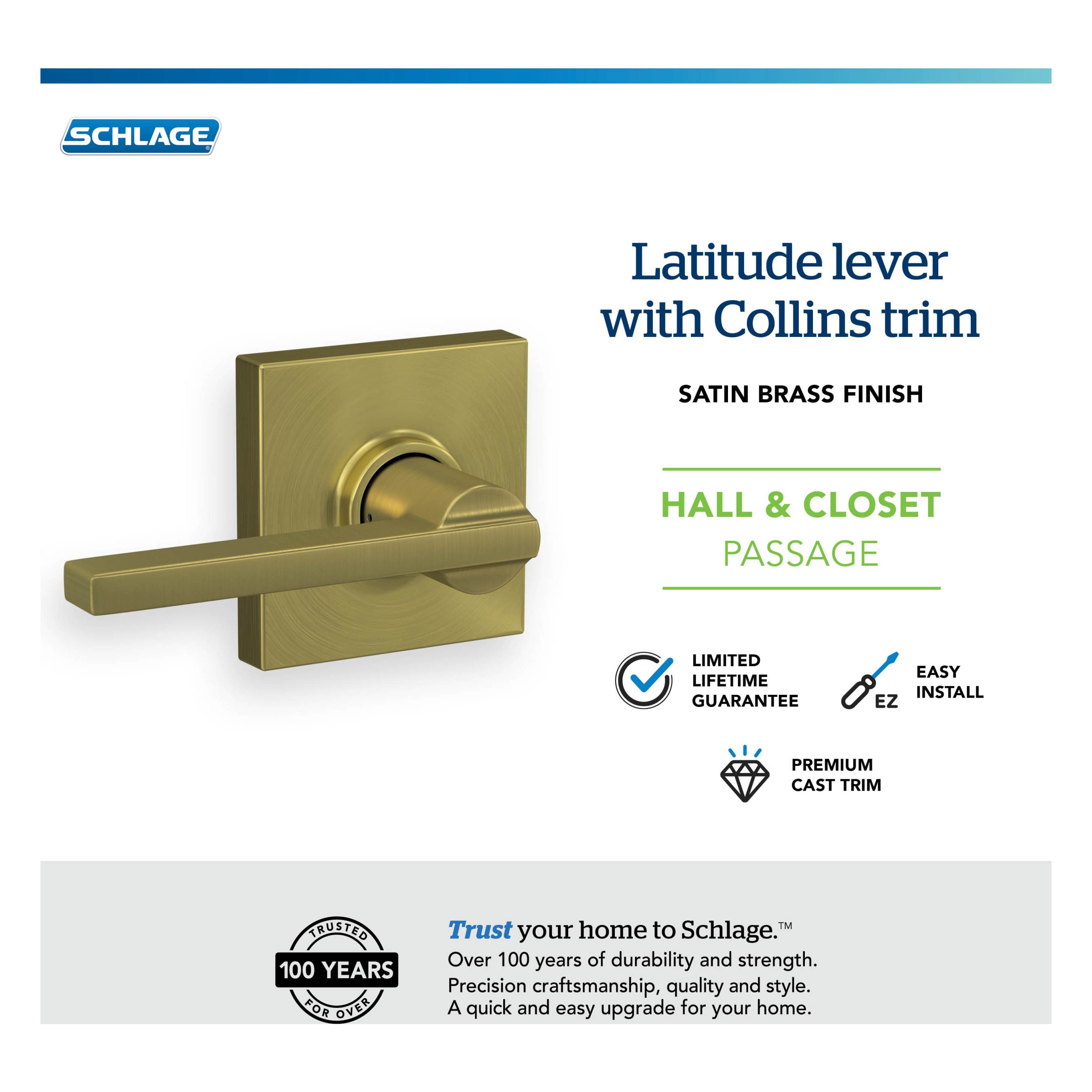 Schlage F10 V LAT 608 COL Door-Handles - View #7