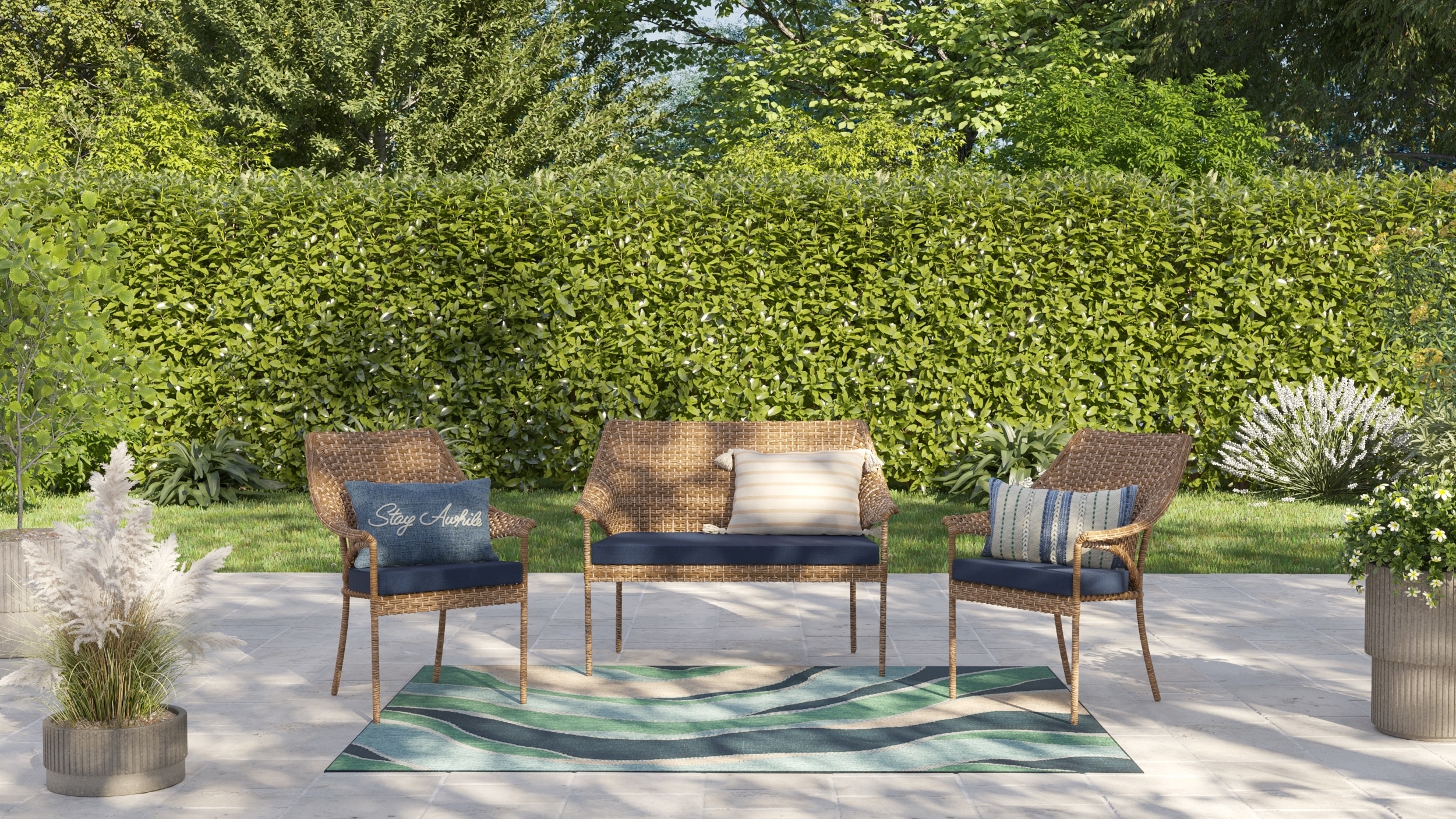 Style Selections 21711S-108B234 Patio-Furniture-Cushions - View #6