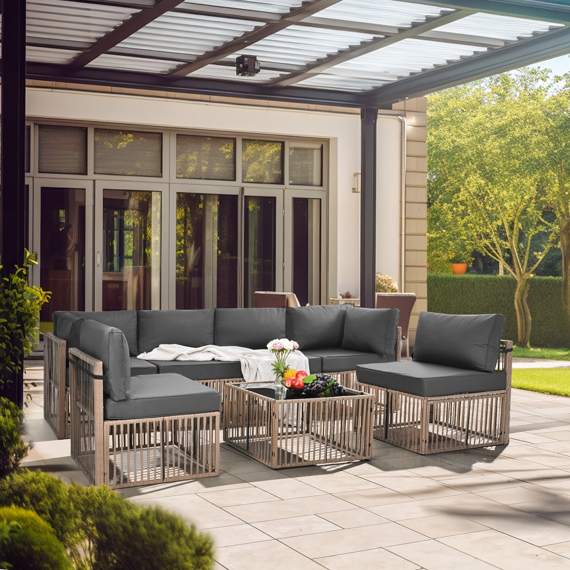 PamaPic TB-ST-7JT-ZH-WL1 Patio-Sofas-Daybeds - View #3