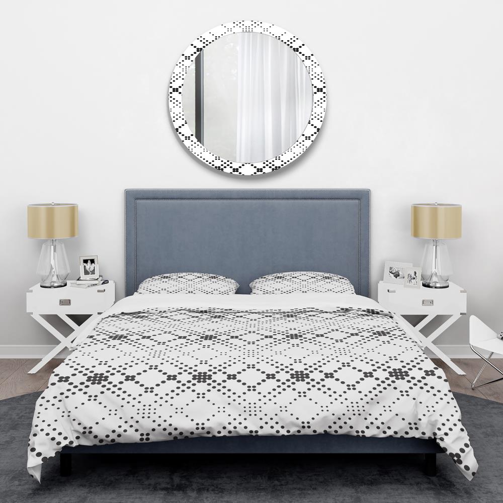 Designart BED24112-T 3 -Piece Black Twin Duvet cover Set