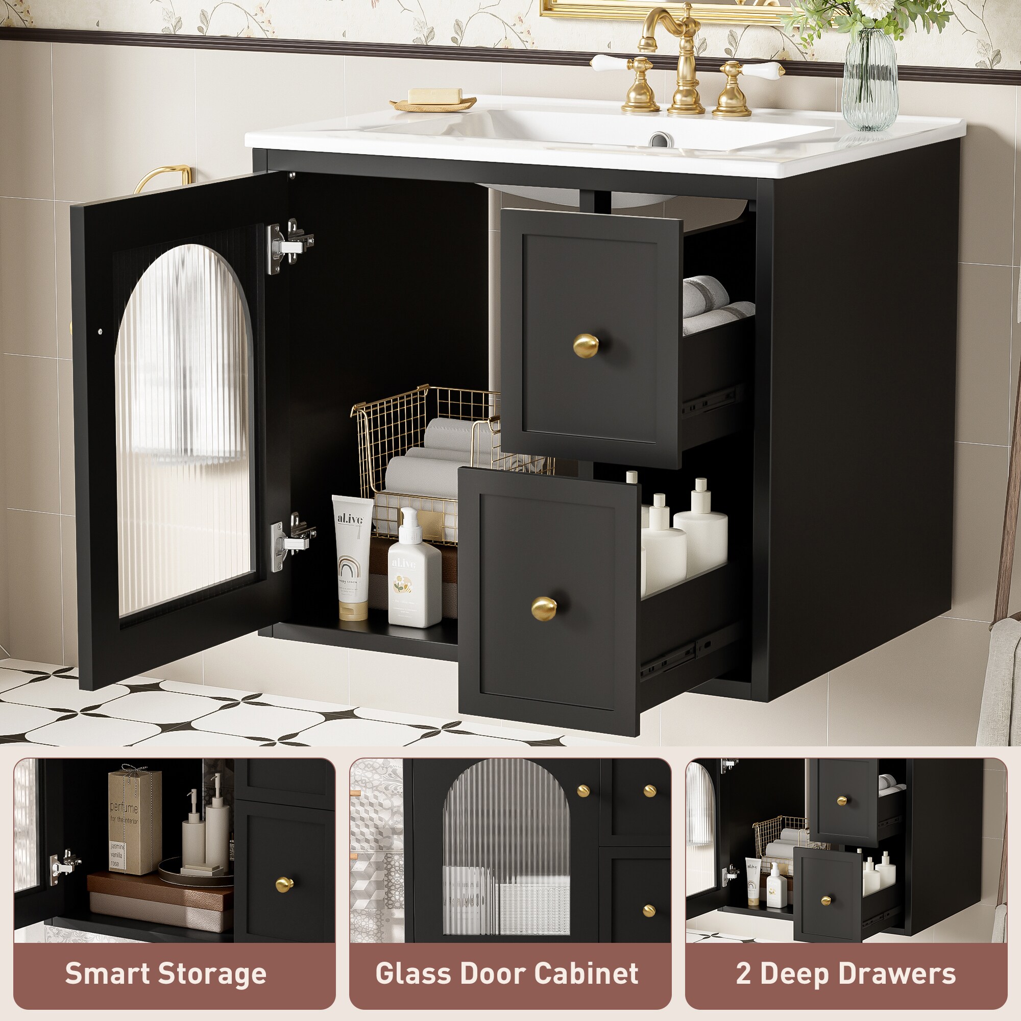 CASAINC CA-GL990112 Bath-Vanity-Combo - View #5