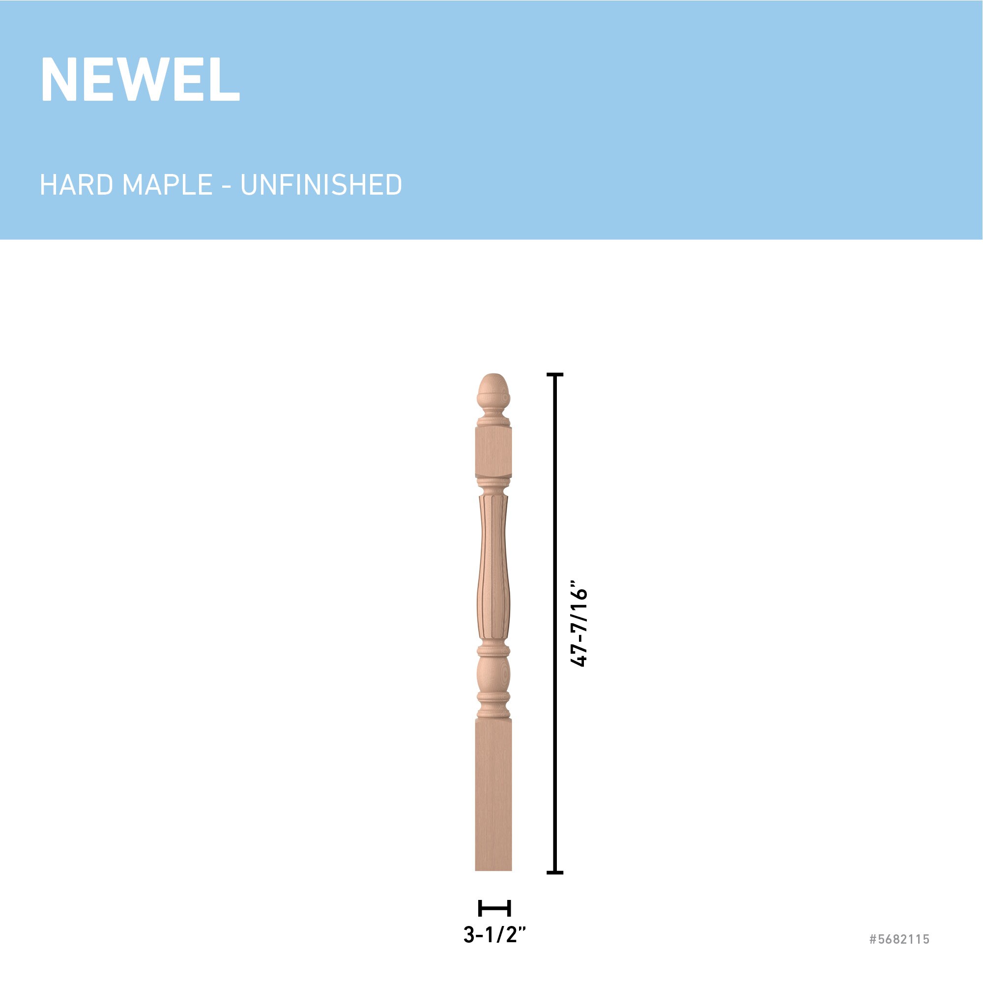 L.J. Smith Stair Systems LJF-3340-HM Interior-Stairpart-Newel-Posts - View #3