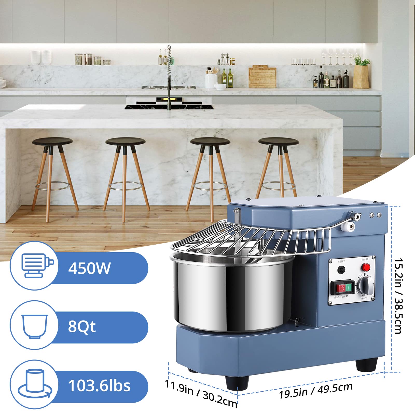 Qeetex CJ-PHO-0Z53JHXB Stand-Mixers-Attach-Access - View #2