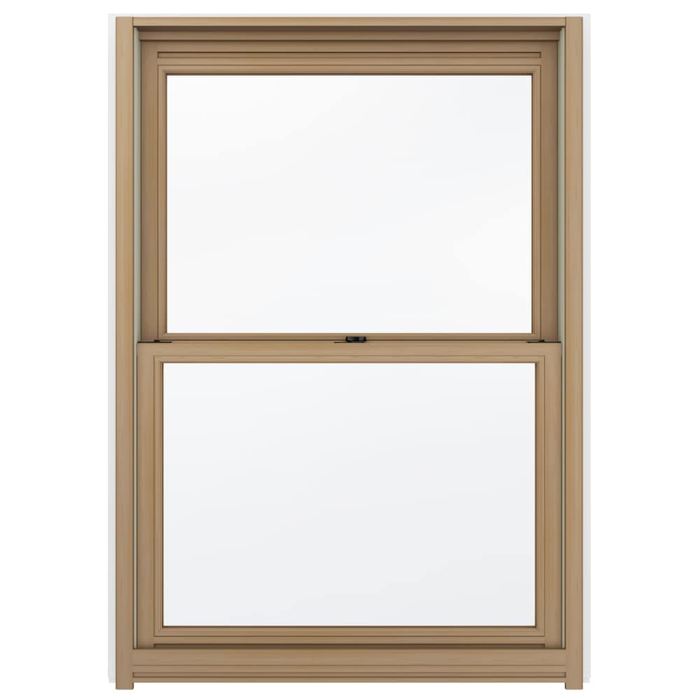 JELD-WEN New Construction Jamb Primed White Wood Dual-pane Double Hung ...