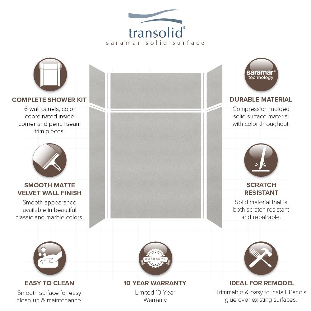 Transolid SWKX60367224-27V Shower-Wall-Surrounds - View #7