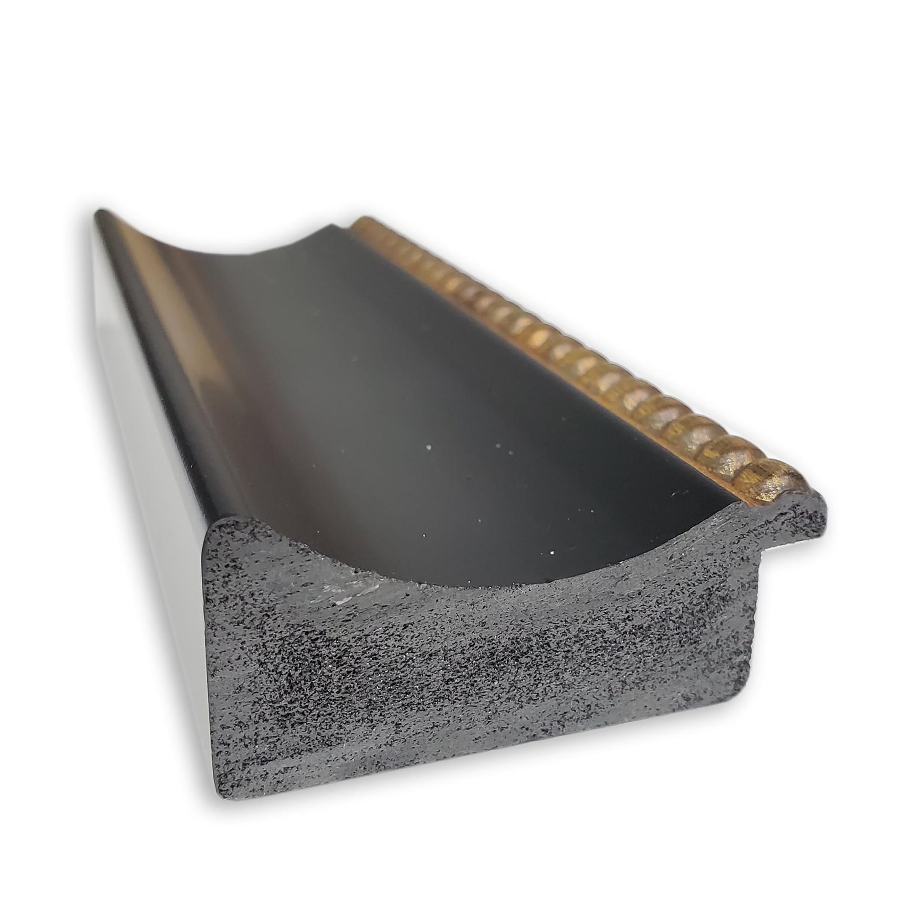 24" x 20" Black and Gold Rectangular Bathroom Mirror