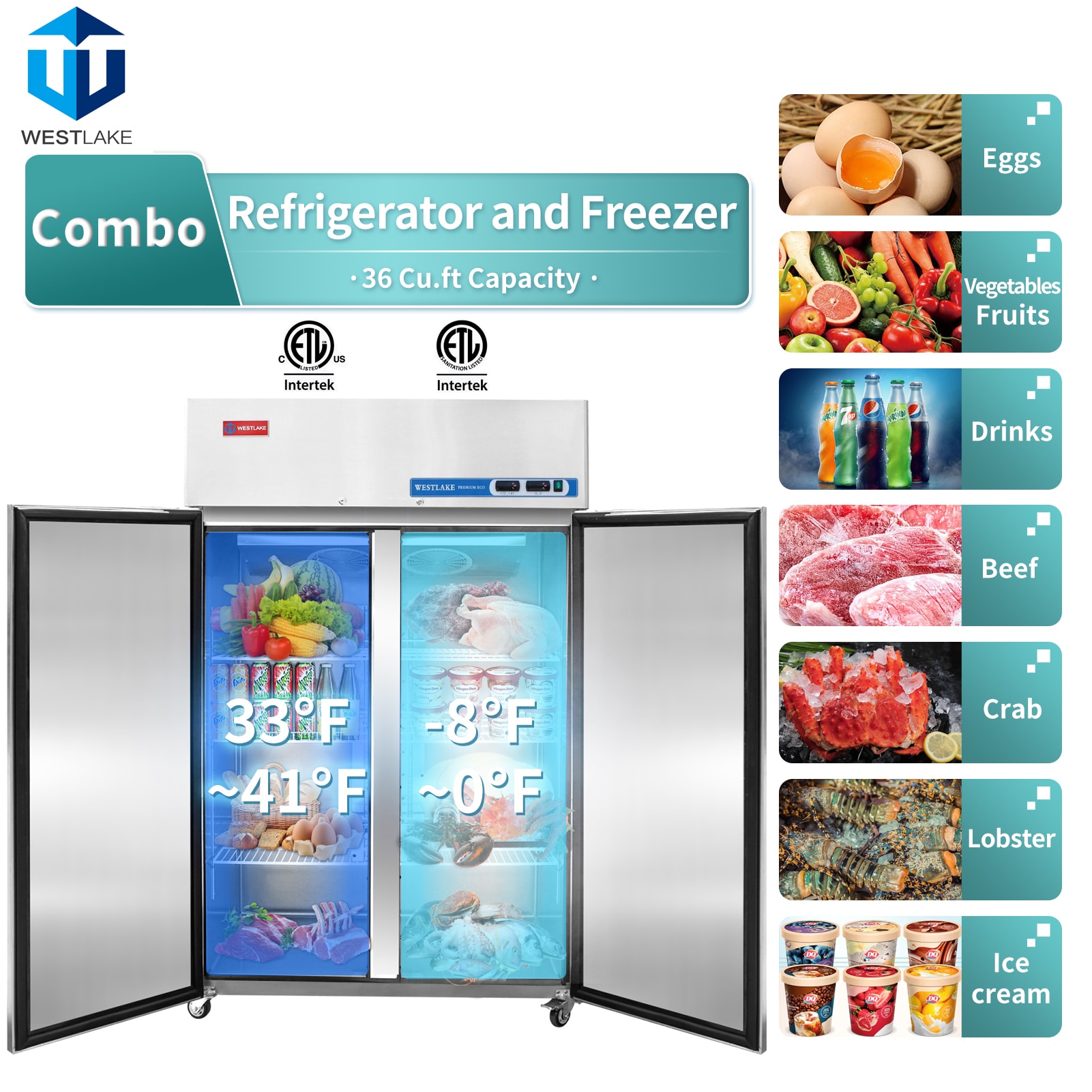 Jeremy Cass GWCLWASH93 Commercial-Refrigerators - View #2