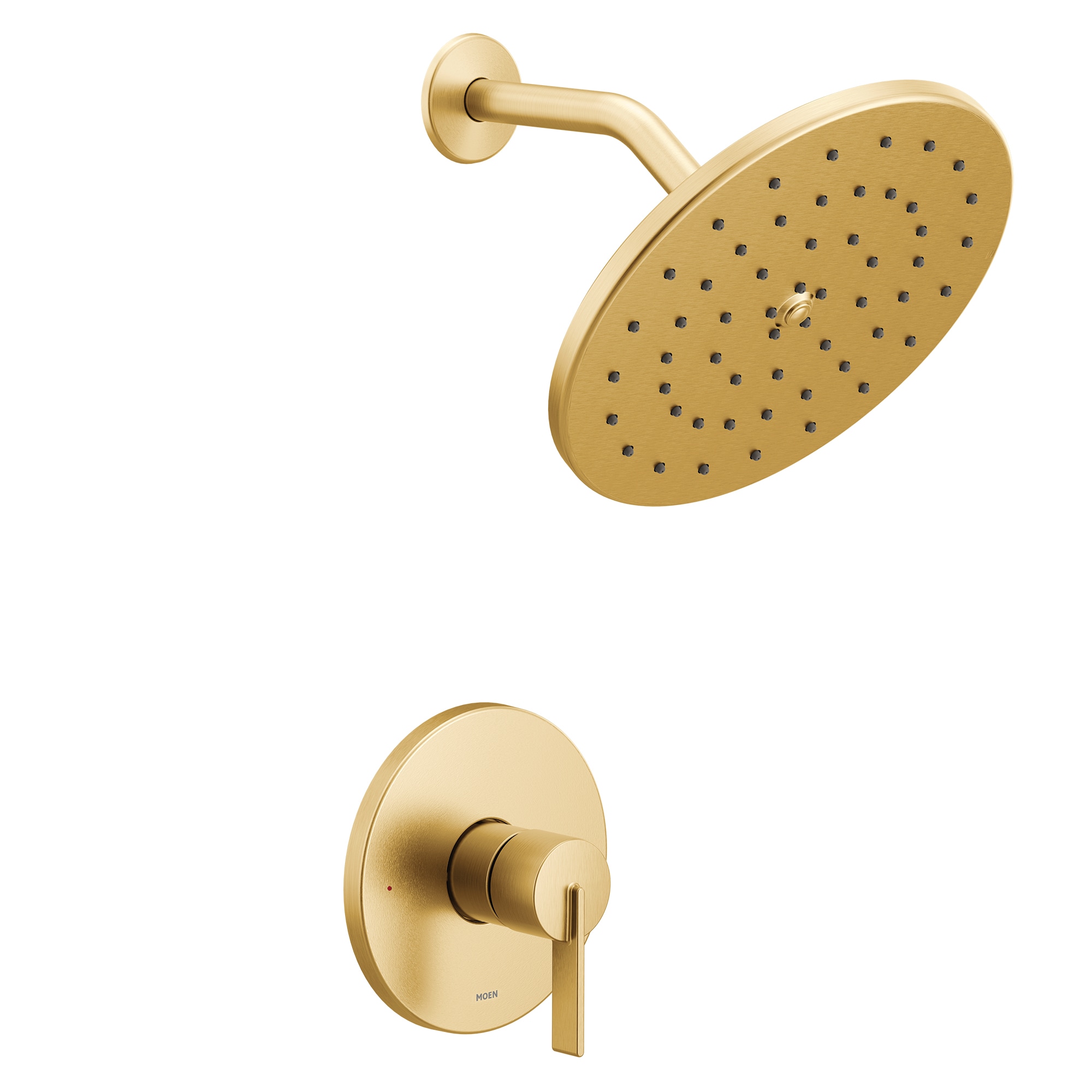 Moen UT3362BG Cia Brushed Gold 1-handle Single function 10-in Round Shower Faucet (Valve Not Included)