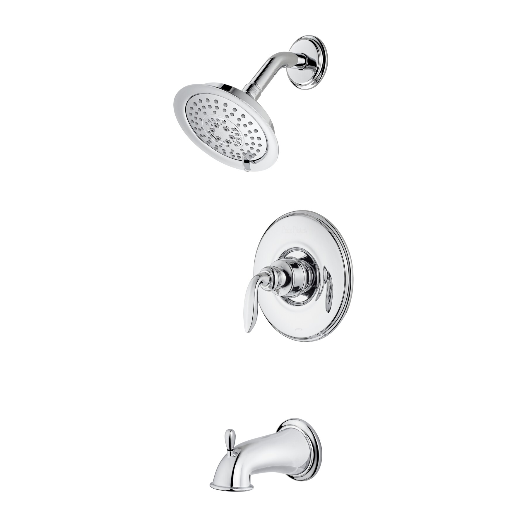 Pfister LG89-8CBC Avalon Polished Chrome 1-handle Single function 5.65-Inches Round Bathtub and shower Faucet