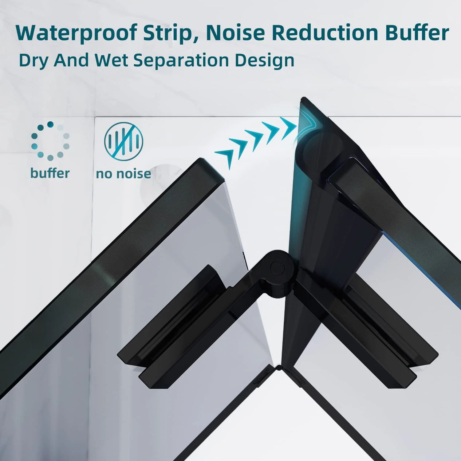 WELLFOR OUG68681BDK+ Shower-Doors - View #5