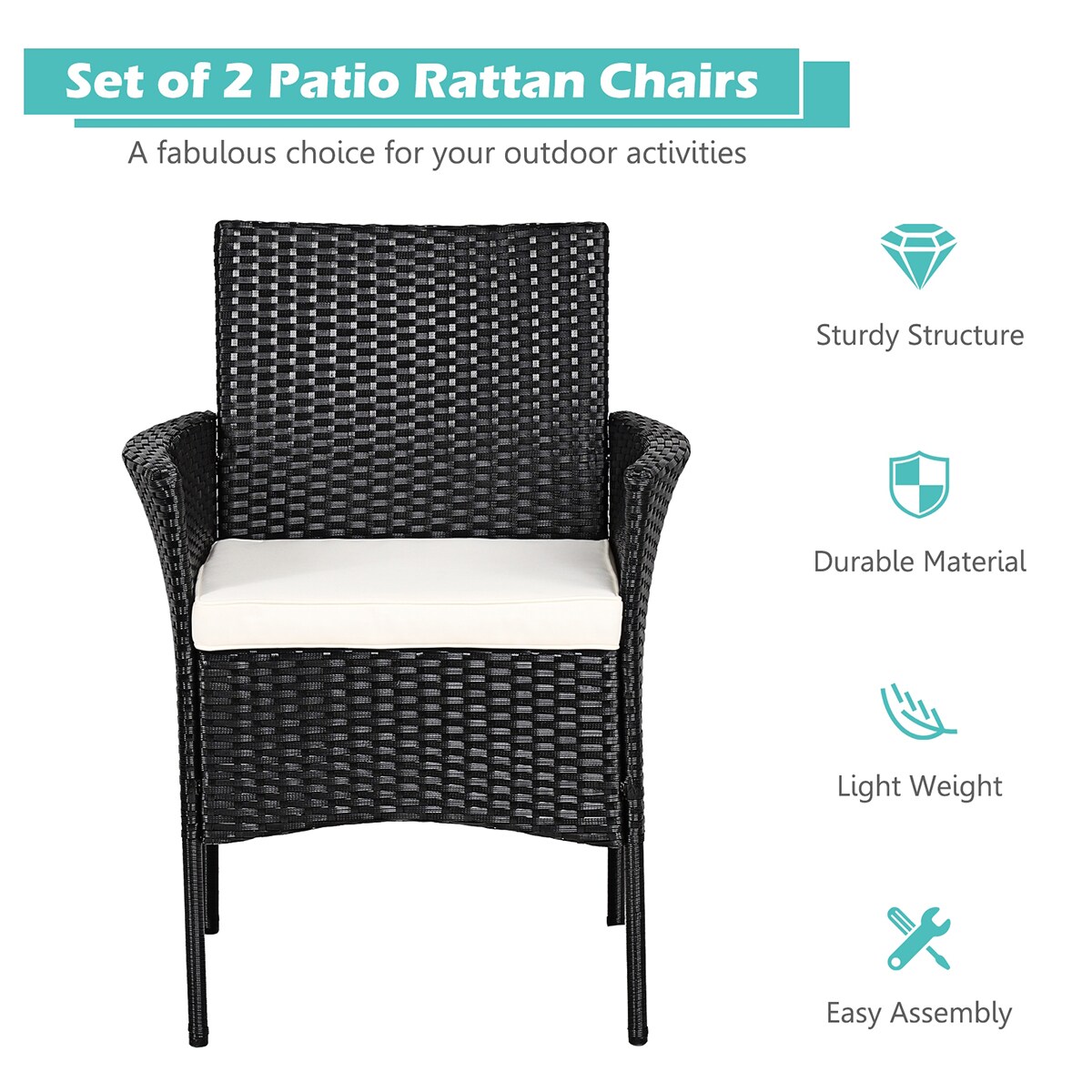 WELLFOR OUG67787 Patio-Chairs - View #11