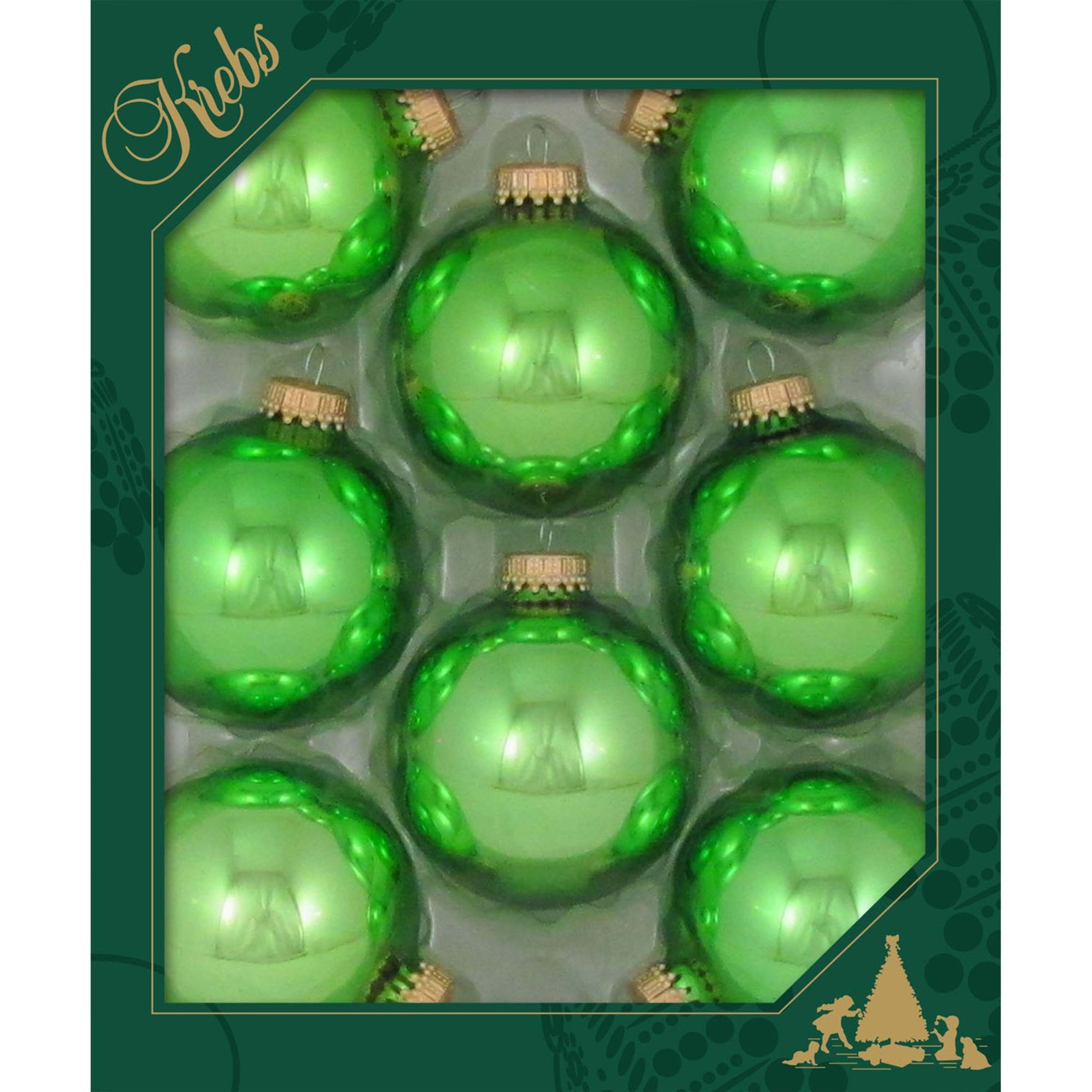 Krebs KBX83298 8 -Pack Green Standard Indoor Ornament set