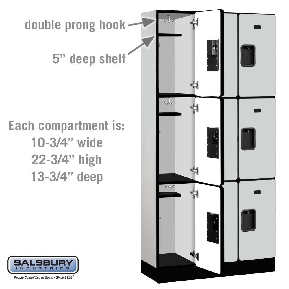 SALSBURY INDUSTRIES 33365GRY Storage-Lockers - View #3