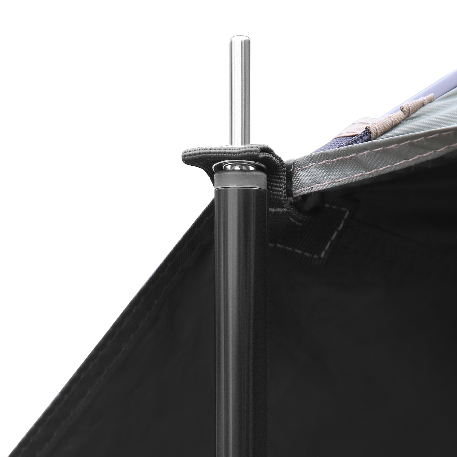 Large Portable Gray Car Side Awning with UV Protection