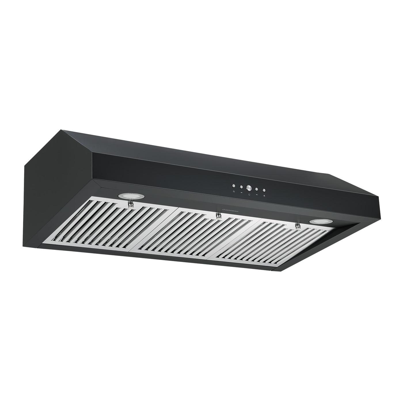 Ancona AN-18043BLK 36-in 440-CFM Ducted Black Under Cabinet Range Hoods Undercabinet Mount