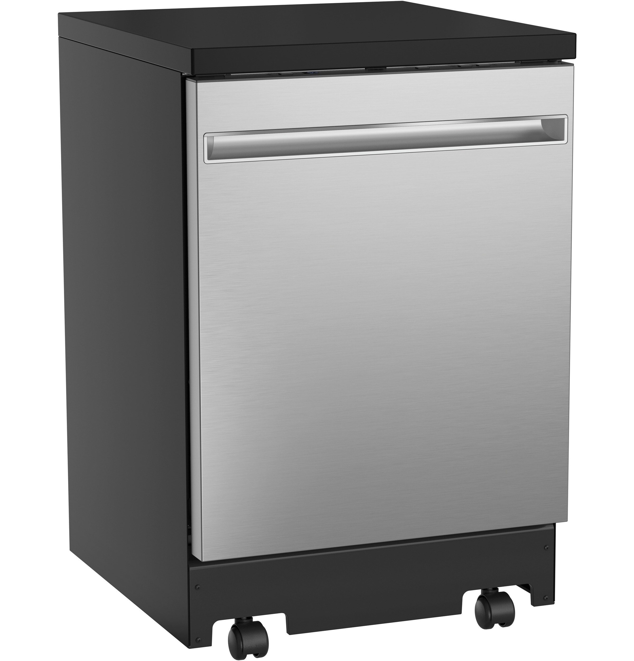 GE 23.625-in Portable Freestanding Dishwasher (Stainless Steel) ENERGY STAR, 54-dBA